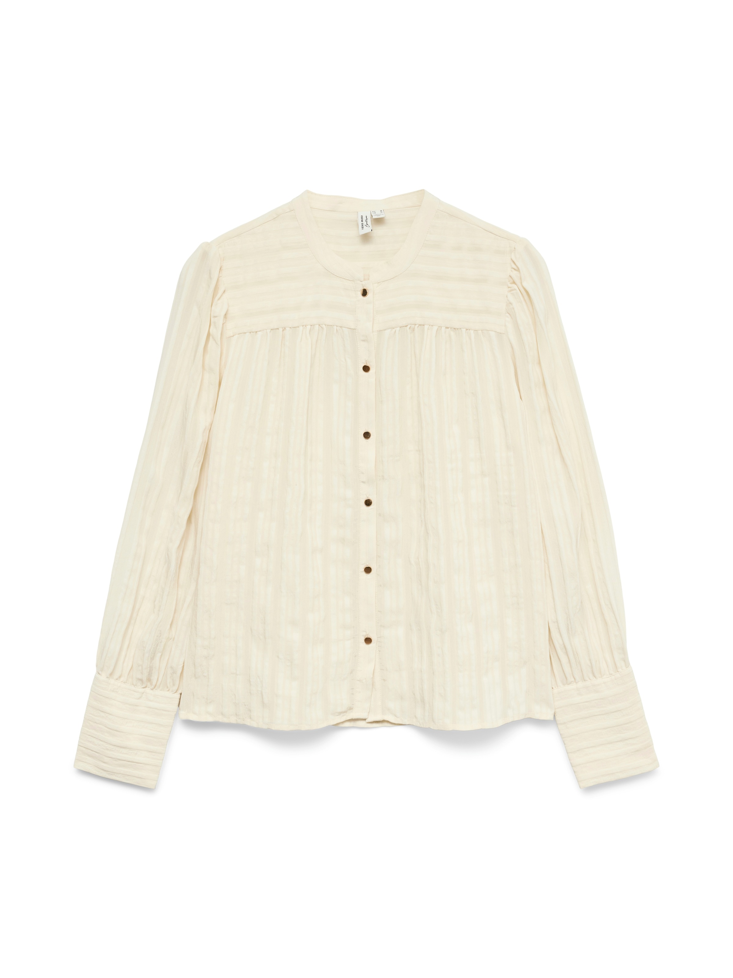 Vero Moda Hemdbluse »VMISELLE L/S SHIRT WVN BTQ« lange Bündchen, Ton-in Ton Streifenmuster