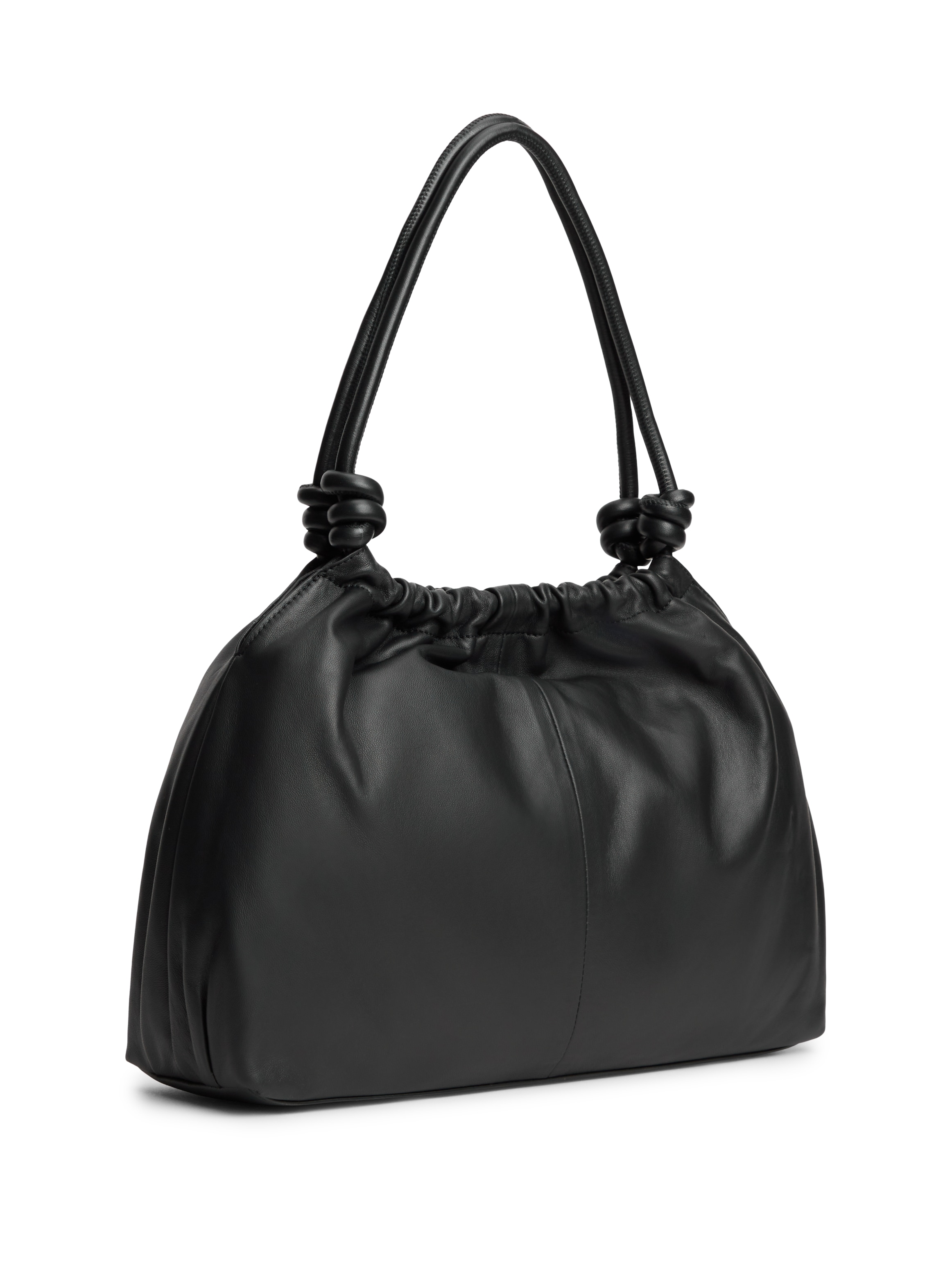 Tommy Hilfiger Hobo »TH SOFT LEATHER HOBO« Damen Handtasche, Schultertasche, Umhängetasche mit goldfarbenem Logo