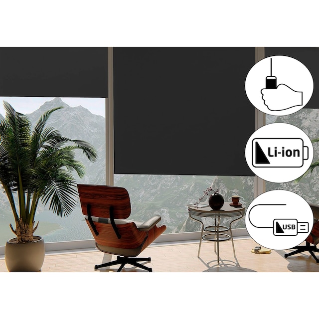 Akku-Rollo«, bei online Made Seitenzugrollo freihängend, »Classic kaufen verdunkelnd, OTTO sunlines in Style Germany
