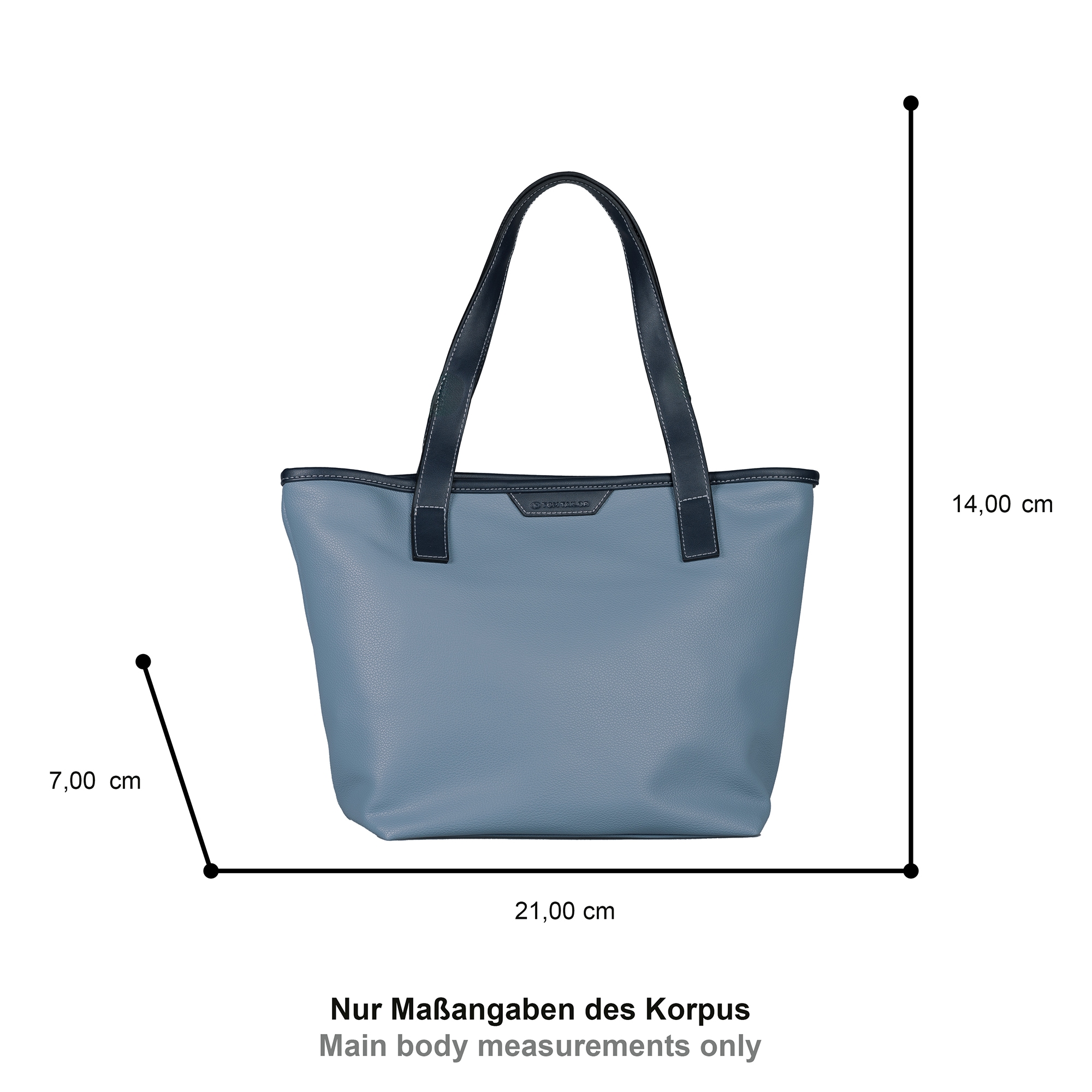 TOM TAILOR Shopper »Leora« leichtgewichtige Styles aus fein genarbtem Lederimitat