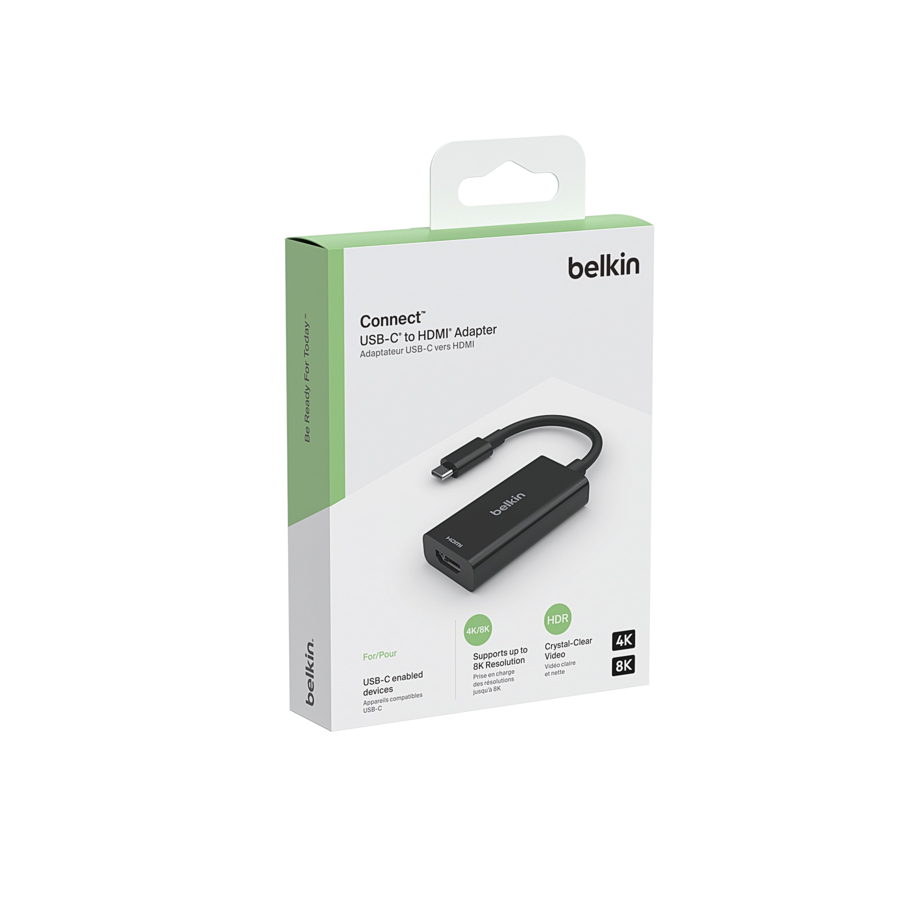 Belkin HDMI-Kabel »USB C auf HDMI 2.1 Adapter«, 19 cm