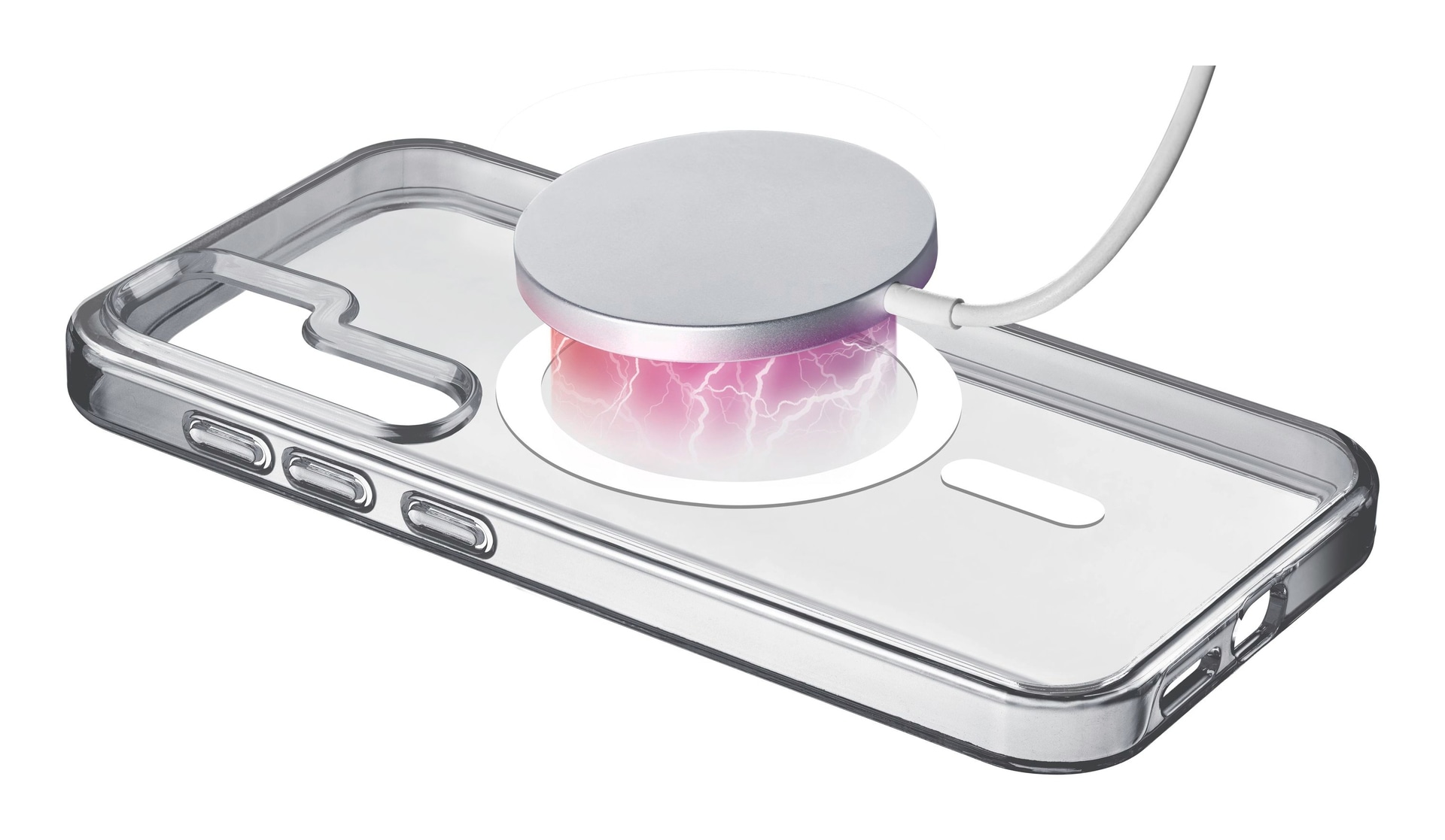 Cellularline Handyhülle »Gloss MagSafe Case MAG für Samsung Galaxy S25«, Backcover, Schutzhülle, Handyschutzhülle, Case, Schutzcase, stoßfest