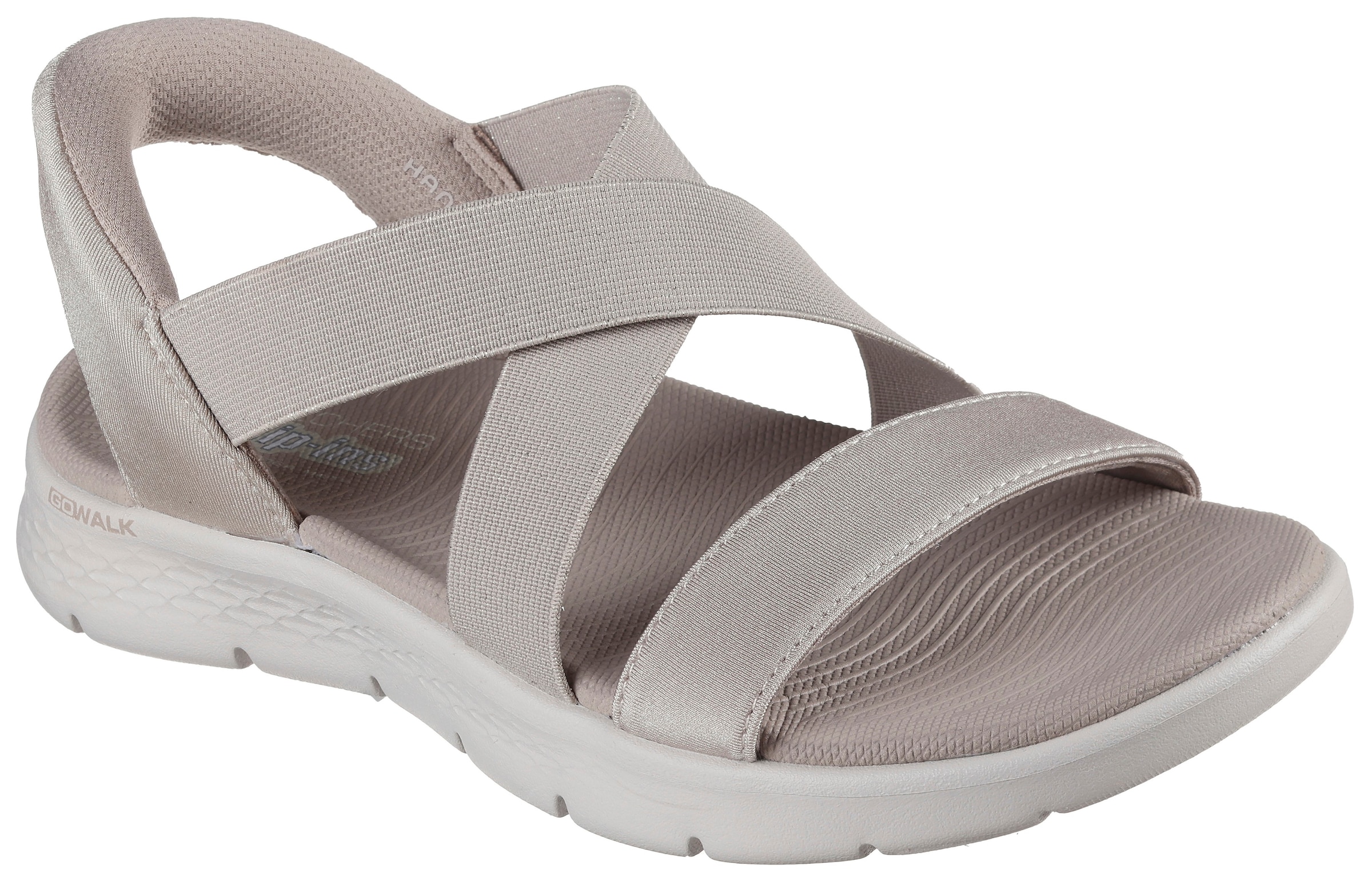 Skechers Sandale »GO WALK FLEX SANDAL-GLIMMER UP«  Sommerschuh, Schlupfschuh mit Goga Mat Foatbed