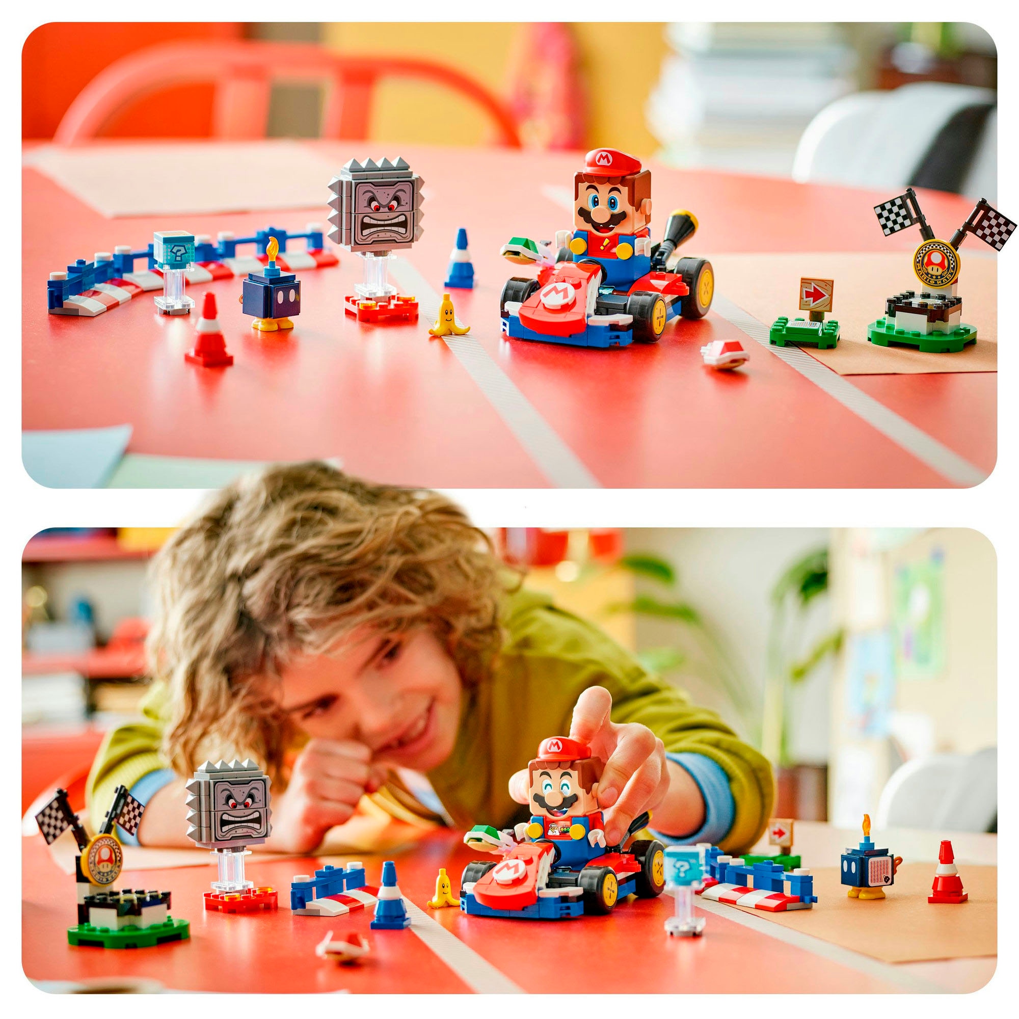 LEGO® Konstruktionsspielsteine »Mario Kart – Interaktiver LEGO Mario & Standard-Kart (72043)«, (278 St.), LEGO Super Mario; Made in Europe