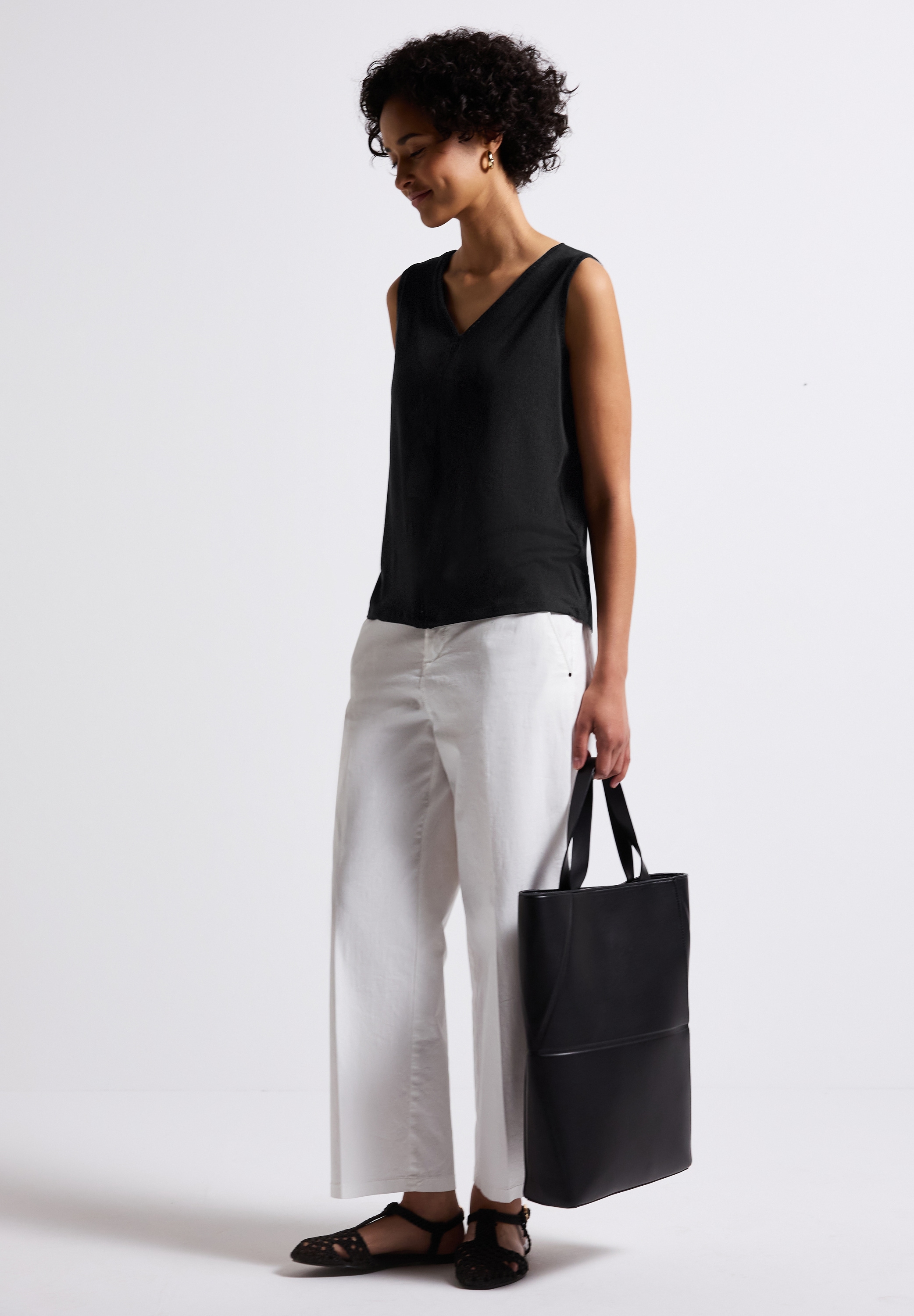 STREET ONE Shirttop, mit Häkel Details