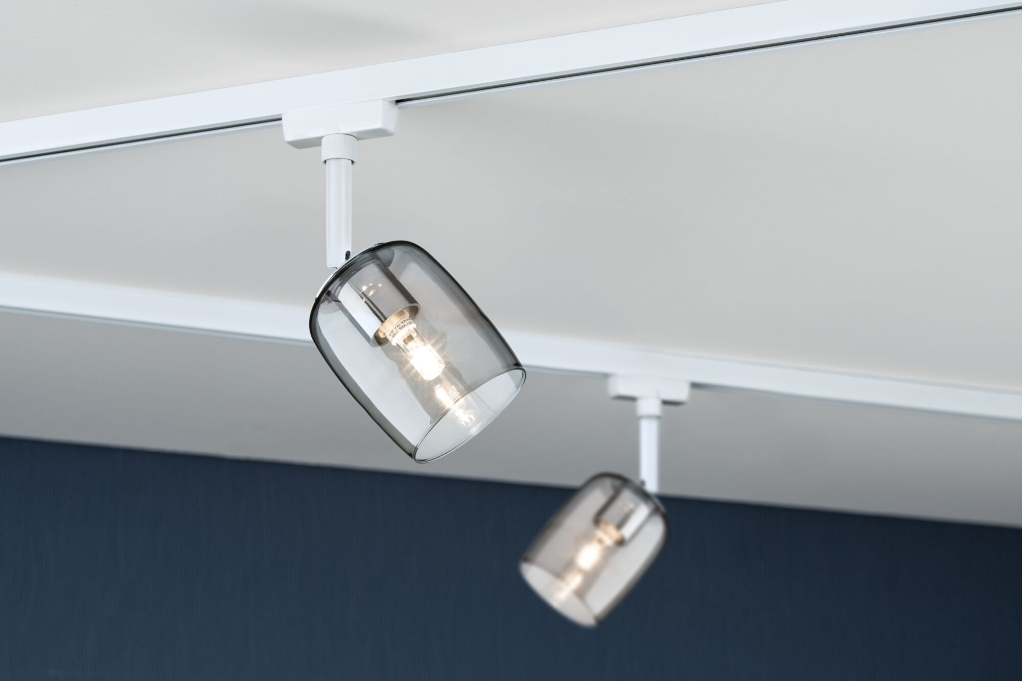 Paulmann Schienensystem-Leuchten »URail Schienenspot Blossom dimmbar Signalweiß, Rauchglas« G9 1 Stk.
