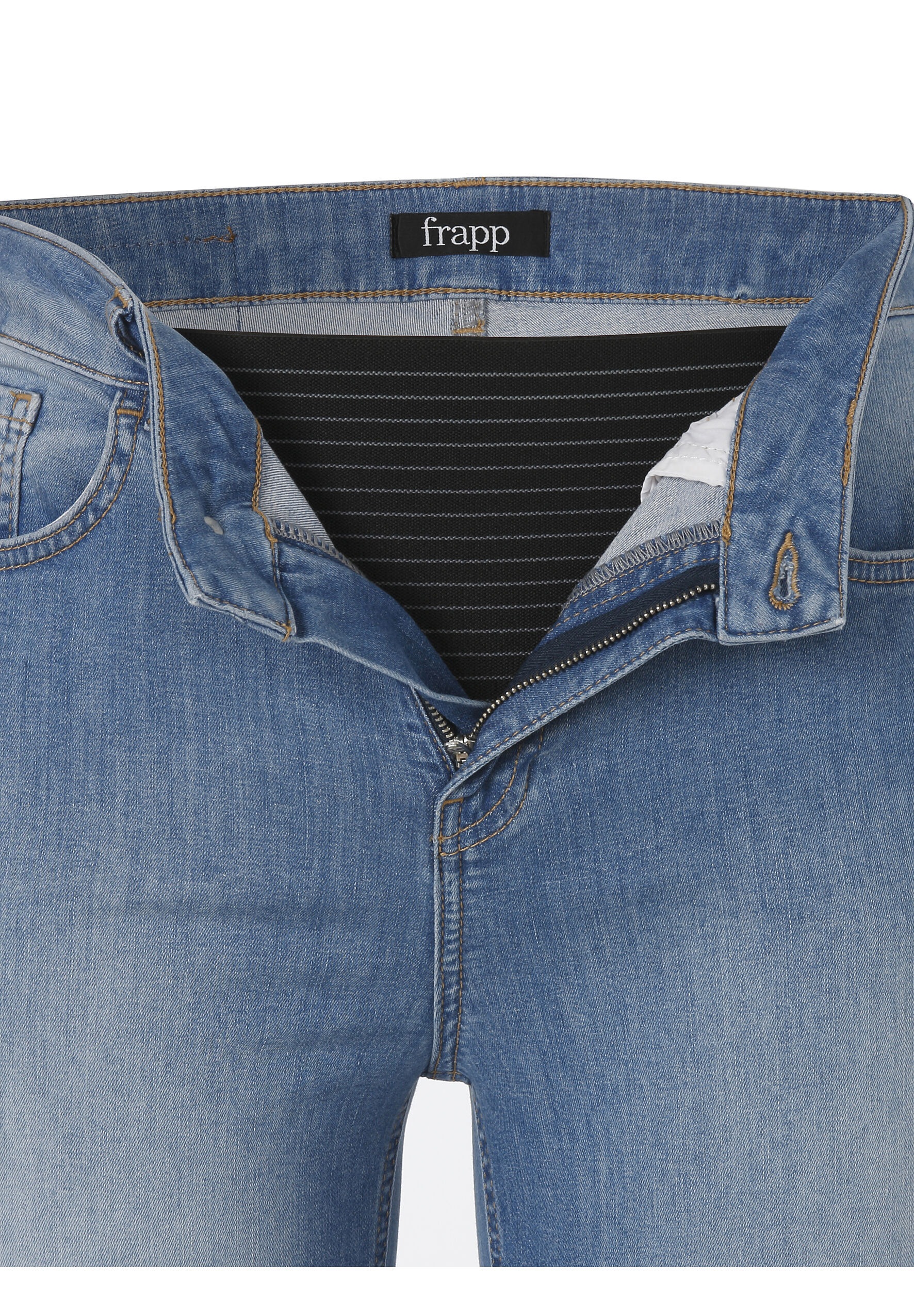 FRAPP Stoffhose »FRAPP Hosen«  Innovative Belly Shape Jeans Mid Blue