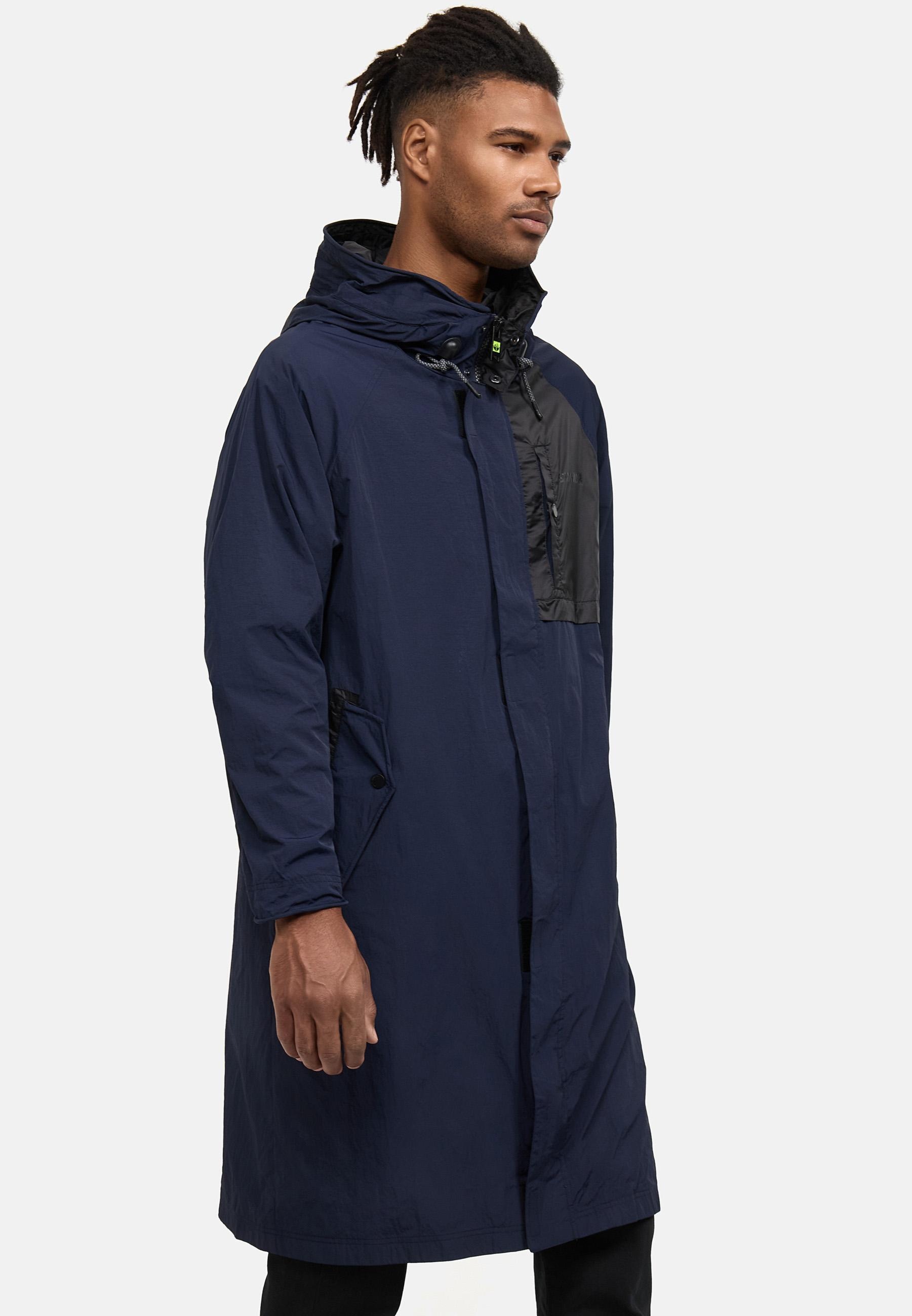 Stone Harbour Regenmantel »Regenmantel Zafaar«, Lange Herren Regenjacke mit Kapuze