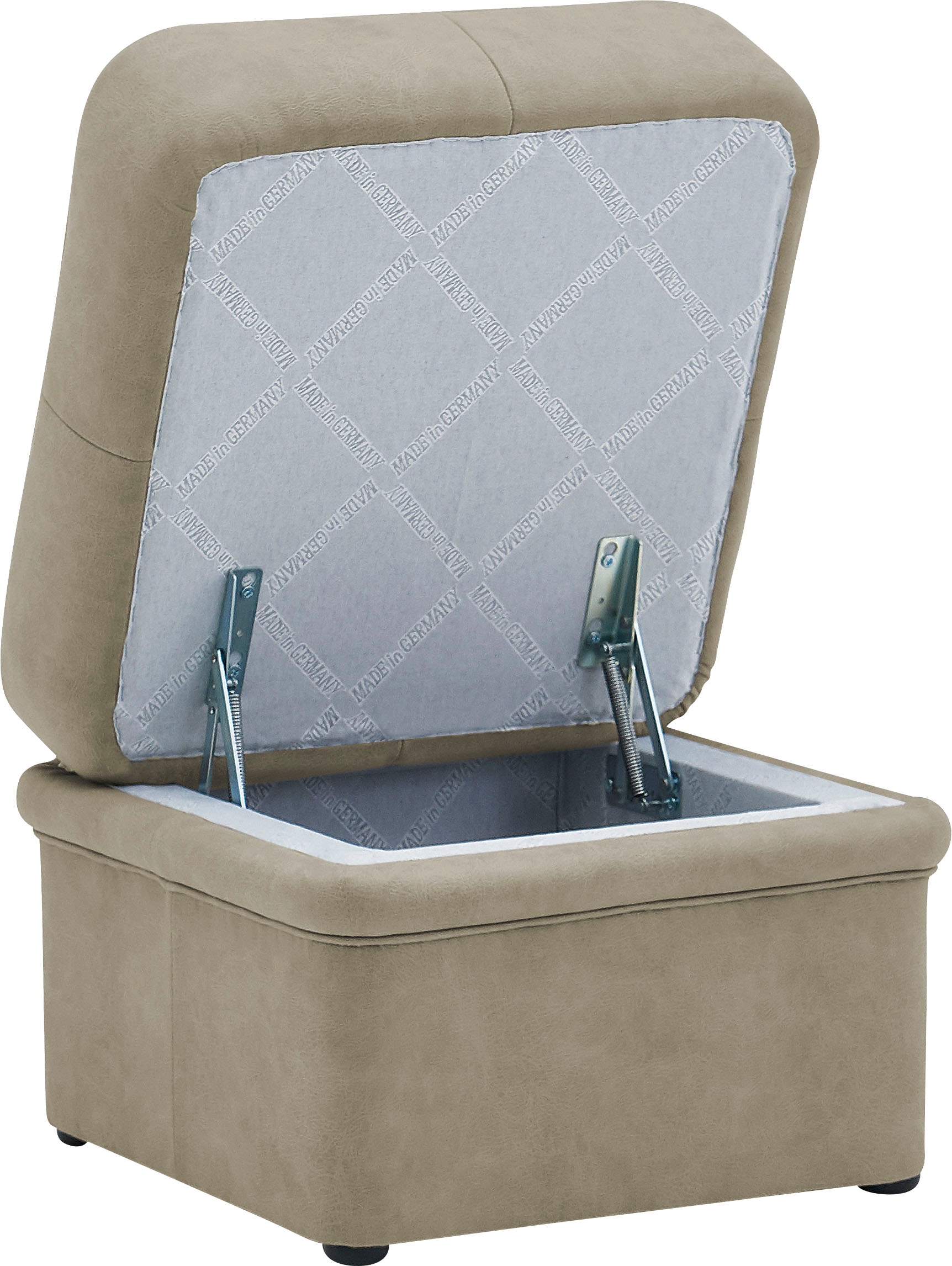 VILLA BECK Hocker »Varese«, (1 St.), inklusive aufklappbarer Sitzfläche, in Sitzhöhe 46 cm