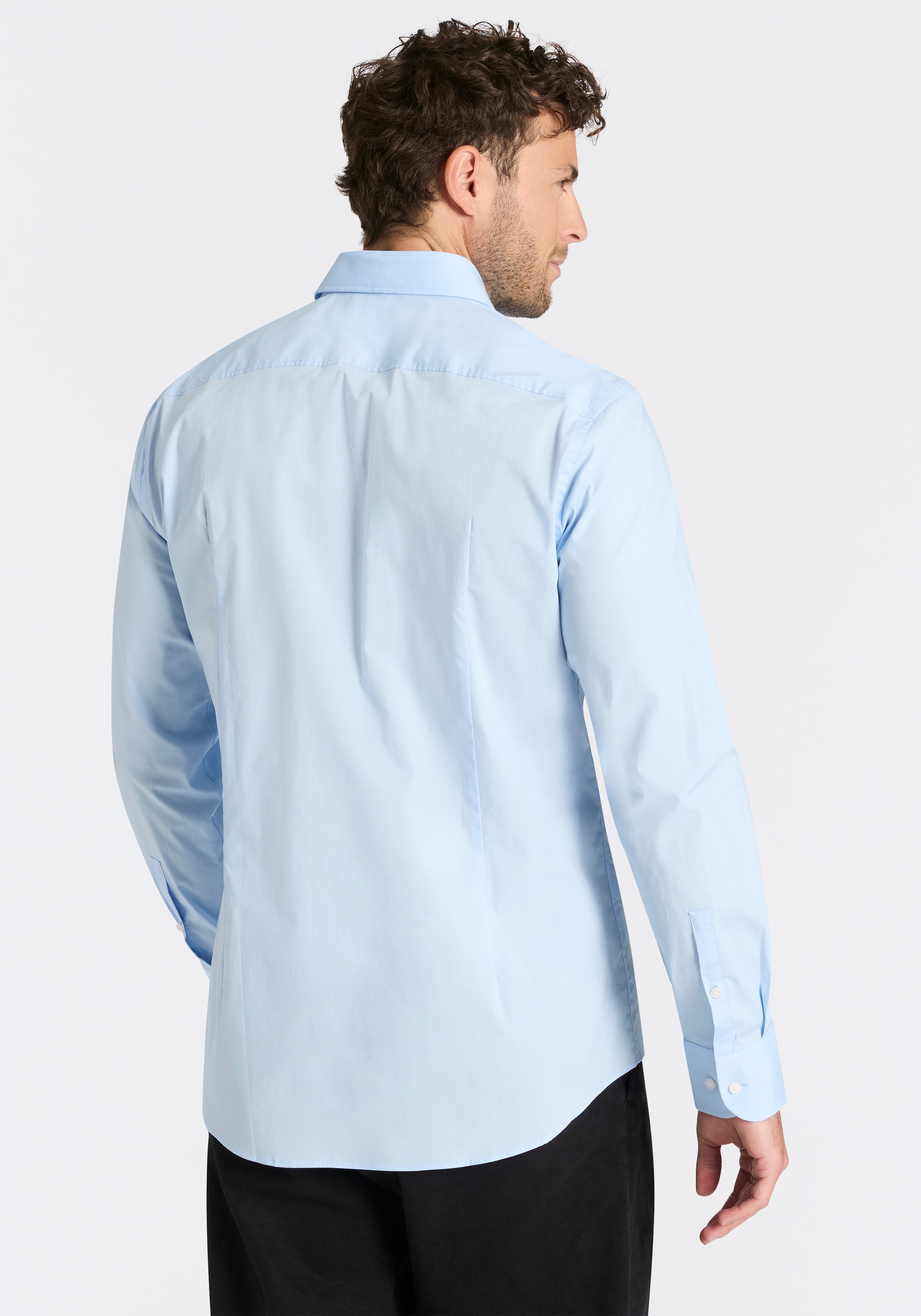 BOSS Businesshemd »Businesshemd Hank« Kentkragen, Slim-Fit, bügelleichte Qualität