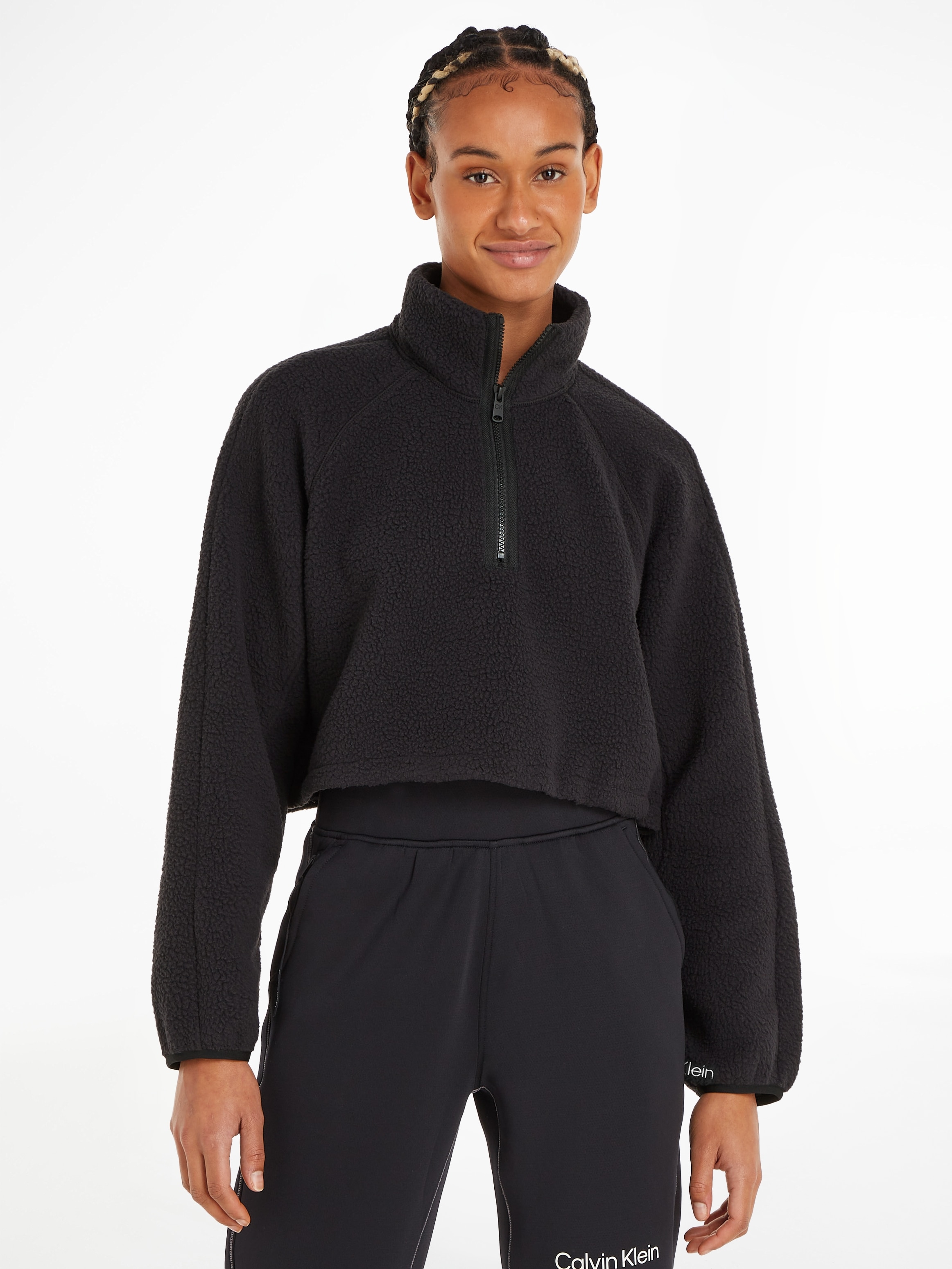 Calvin Klein Sport Stehkragenpullover »HYBRID - Sherpa Pullover«