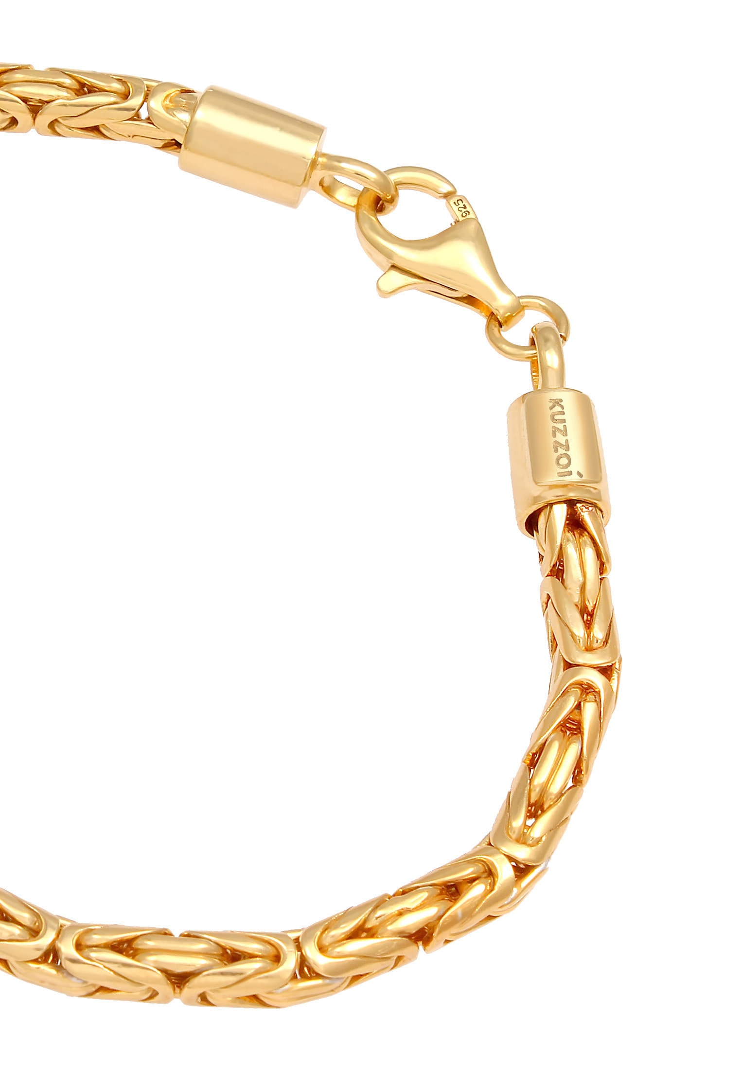 Kuzzoi Armkette »Armband Herren Königskette Robust 925 Silber«