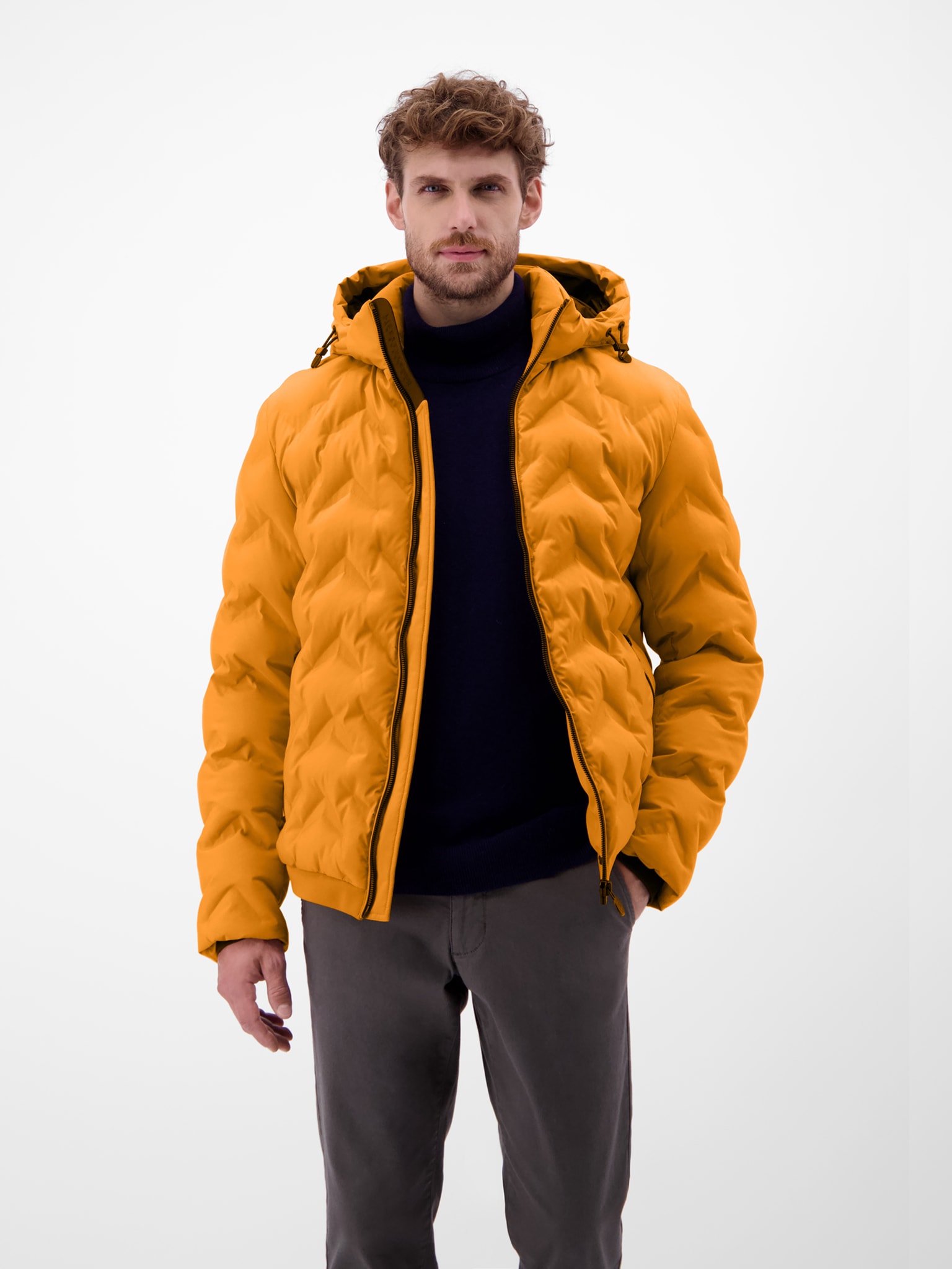 LERROS Steppjacke mit Kapuze mit Kapuze und Kordelzug