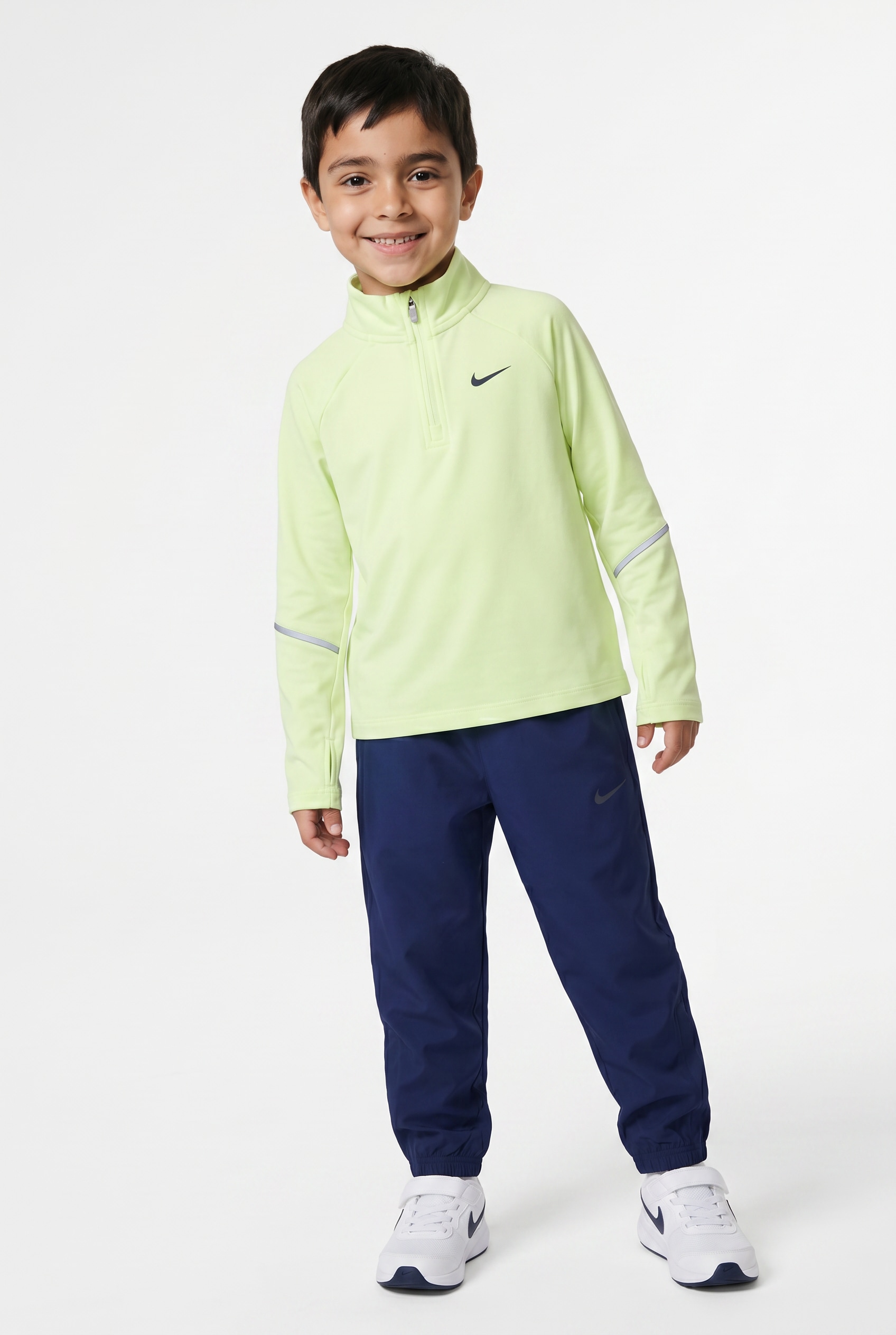 Nike Sportswear Trainingsanzug »NKB K NK DF MILER HZ TOP PANT« 2 zweiteiliger Anzug, für Kinder, leichtes Material, pflegeleicht