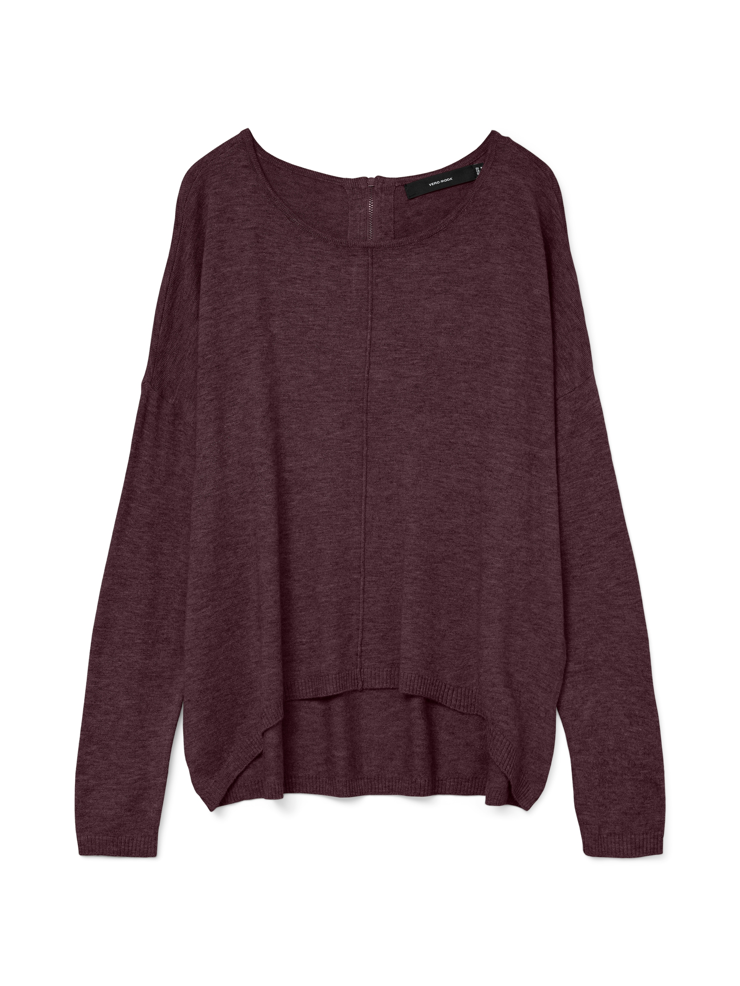 Vero Moda Rundhalspullover »VMBREEZE AURA LS ZIPPER BLOUSE NOOS«