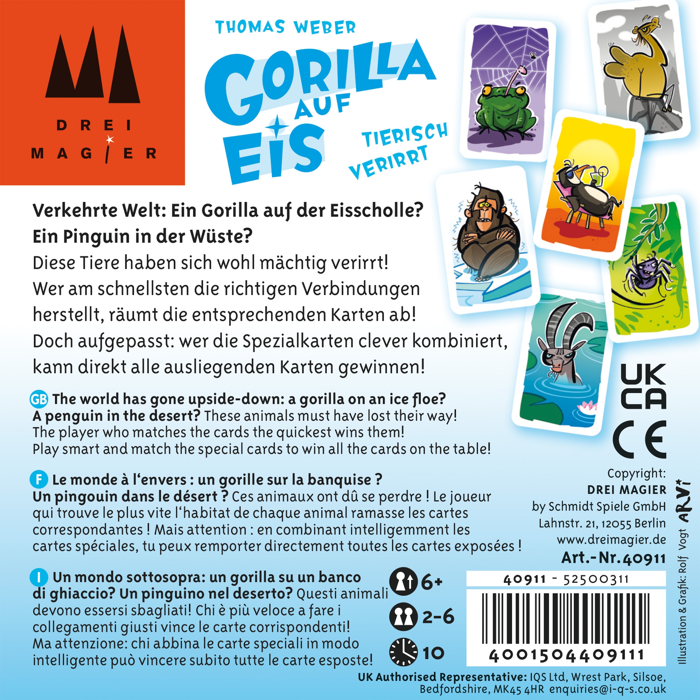 Drei Magier Spiele Spiel »Gorilla auf Eis« Made in Germany