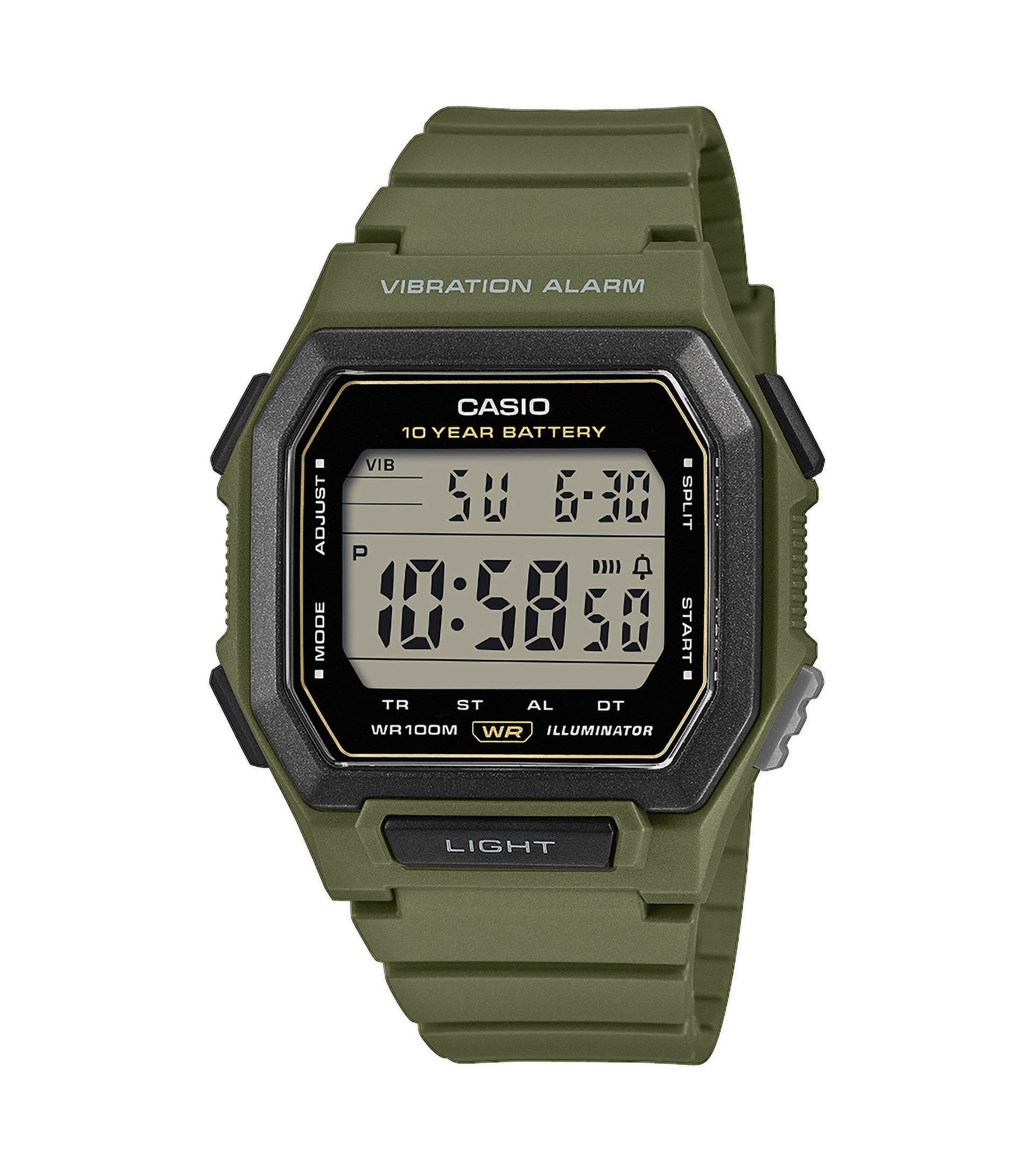 CASIO TIMELESS COLLECTION Chronograph Quarzuhr, Armbanduhr, Herrenuhr, digital, automatischer Kalender