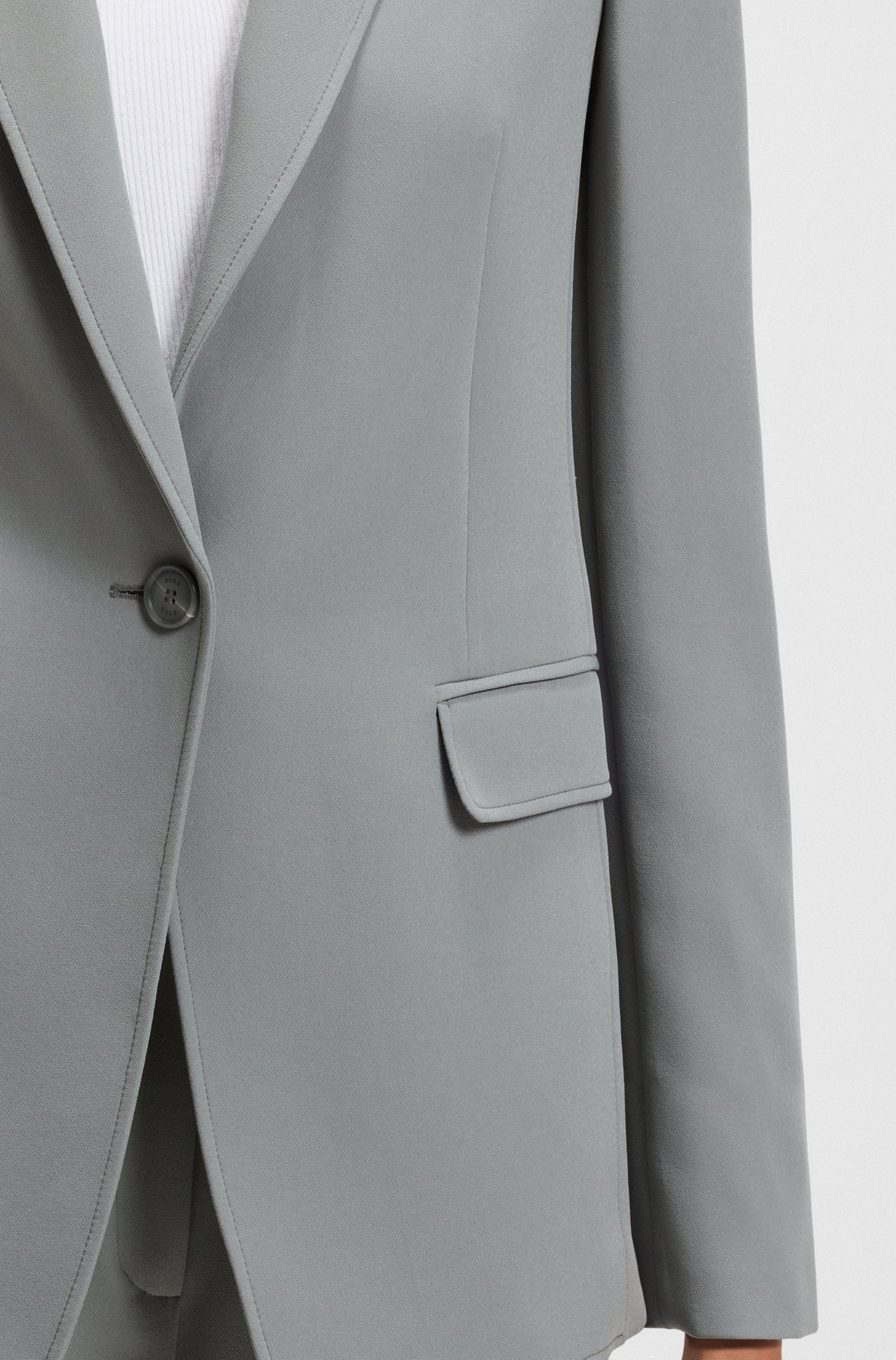 BOSS ORANGE Longblazer »Jabla Premium Damenmode«, mit 1-Knopf-Verschluss