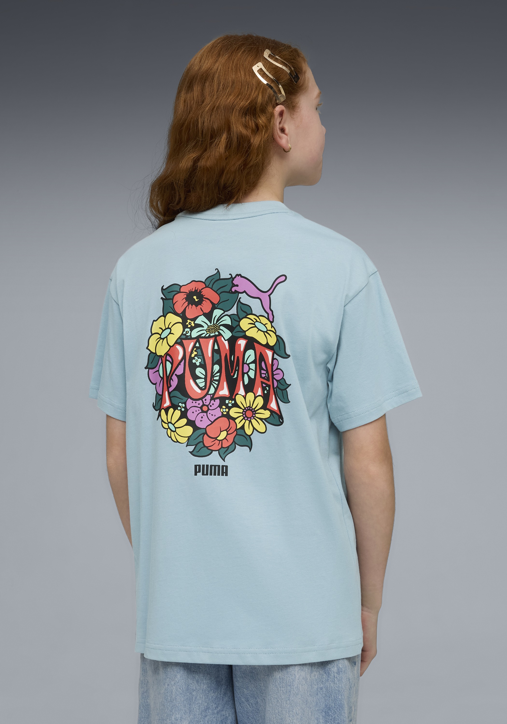 PUMA T-Shirt »MID90S RELAXED GRAPHIC TEE G« für Jugendliche, Kurzarm, sportlicher Stil, aus Baumwolle