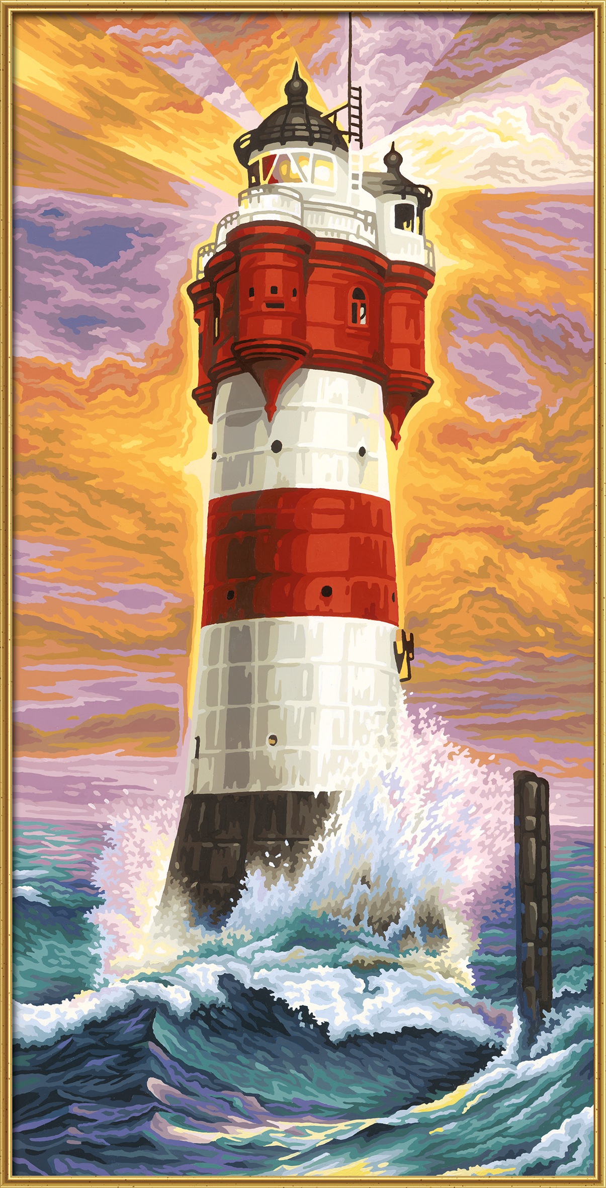 Schipper Malen nach Zahlen »Meisterklasse Hochformat - Leuchtturm Roter Sand«, Made in Germany