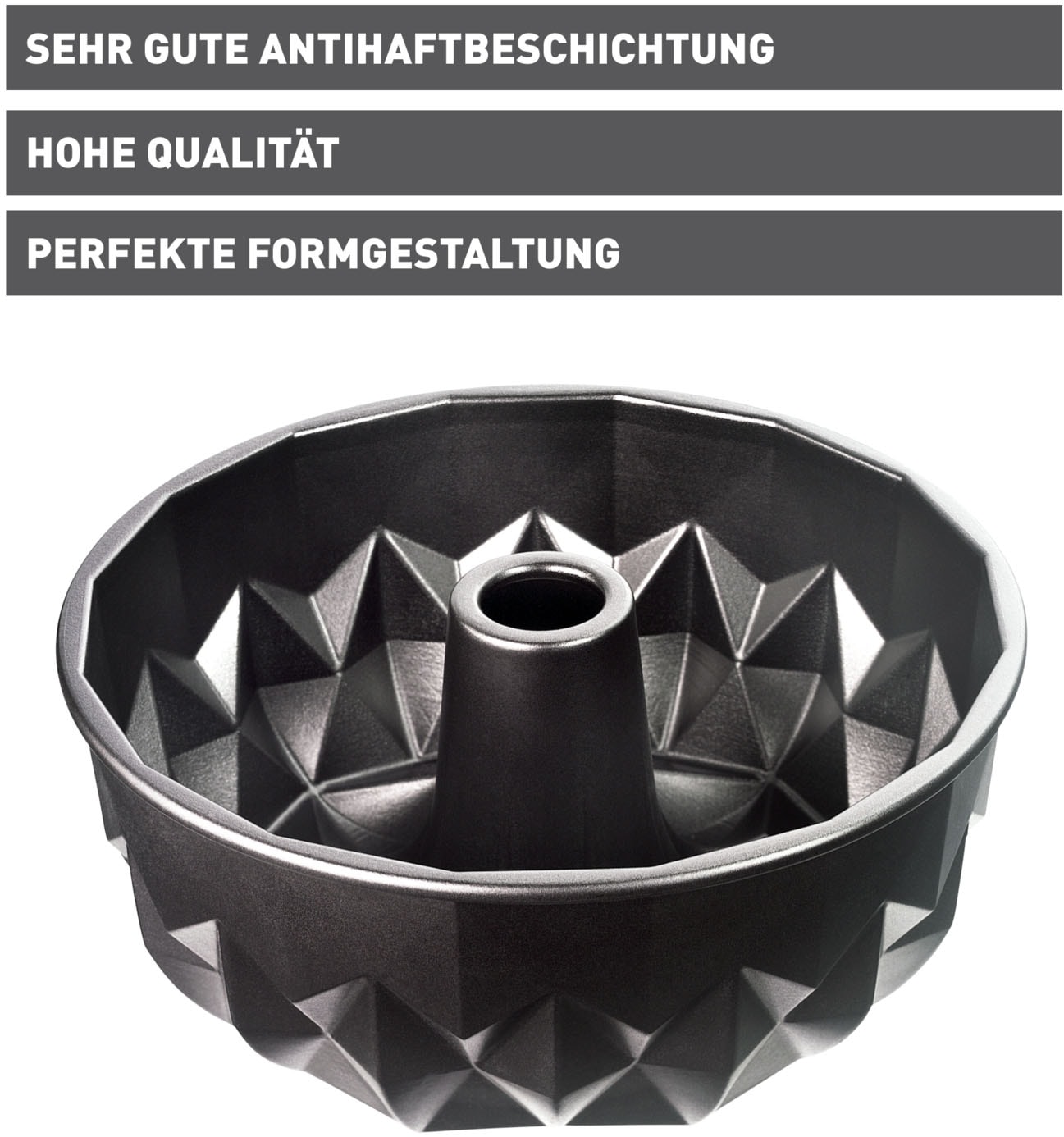Kaiser Backformen Backform »Inspiration«, Mit geometrischer Oberflächenstruktur
