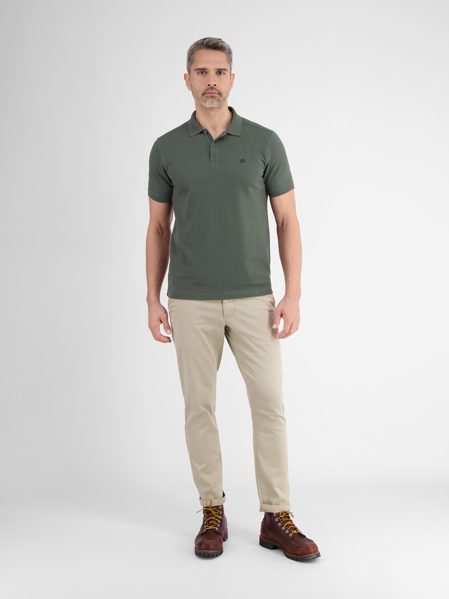 LERROS Poloshirt »LERROS Basic Poloshirt für Herren, unifarben«