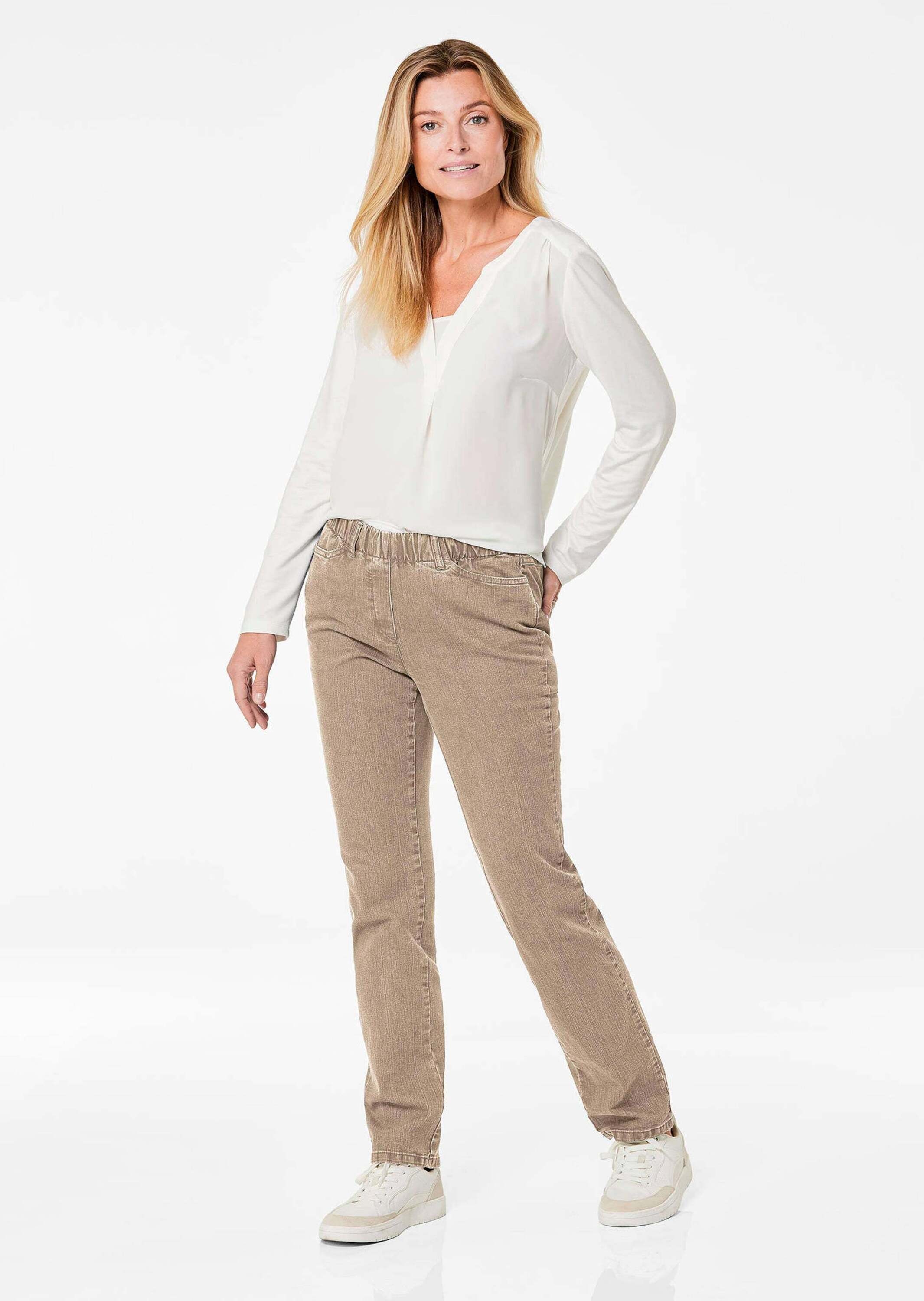 GOLDNER Regular-fit-Jeans »Klassische Jeansschlupfhose LOUISA«