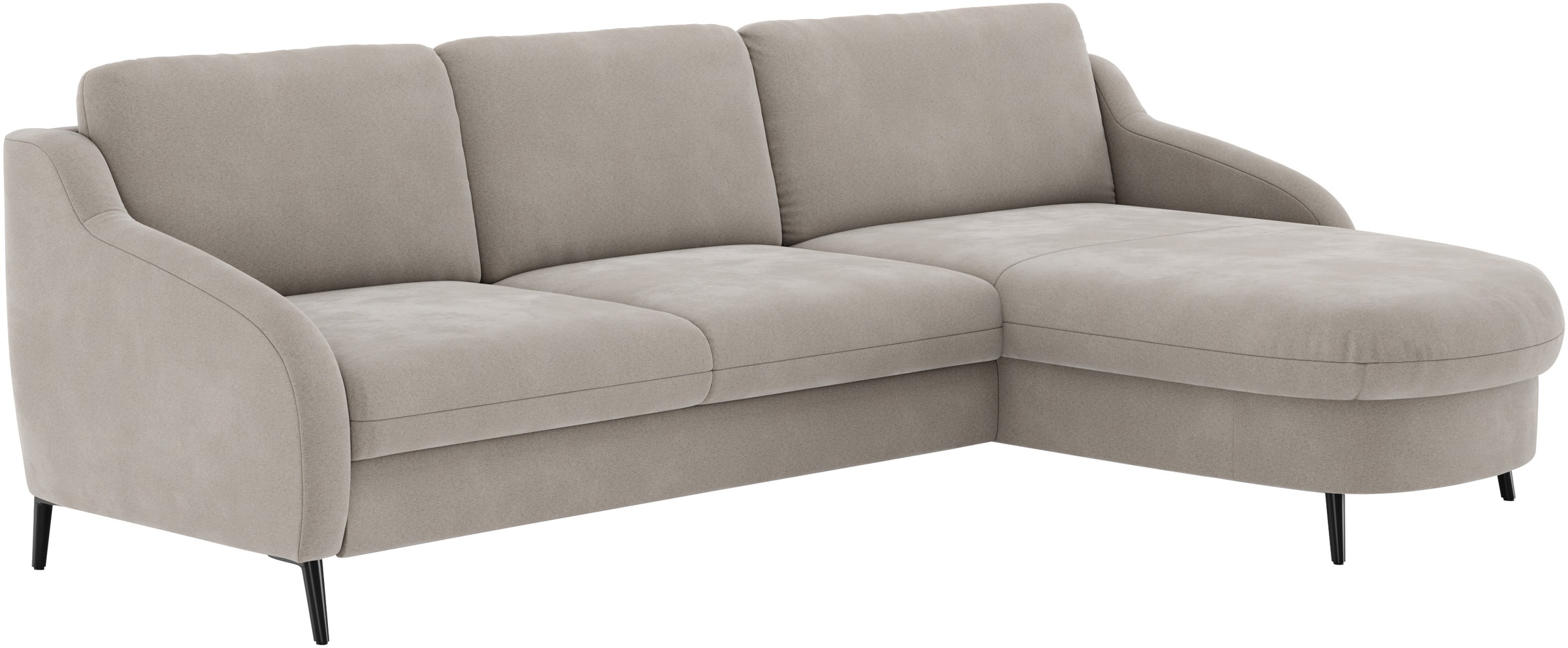 sit&more Ecksofa »Soul L-Form« wahlweise mit Bettfunktion