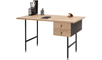 Woodman Schreibtisch »Daniel«, Schubladen mit Soft-Close-Funktion, Beine aus Metall kaufen