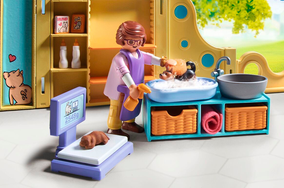 Playmobil® Konstruktions-Spielset »Welpenhaus (71743), Playmobil My Life«, (94 St.)