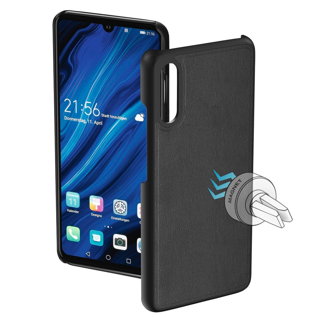Cover, Hülle "Magnet" für Huawei P30, Schwarz »Smartphone-Cover«