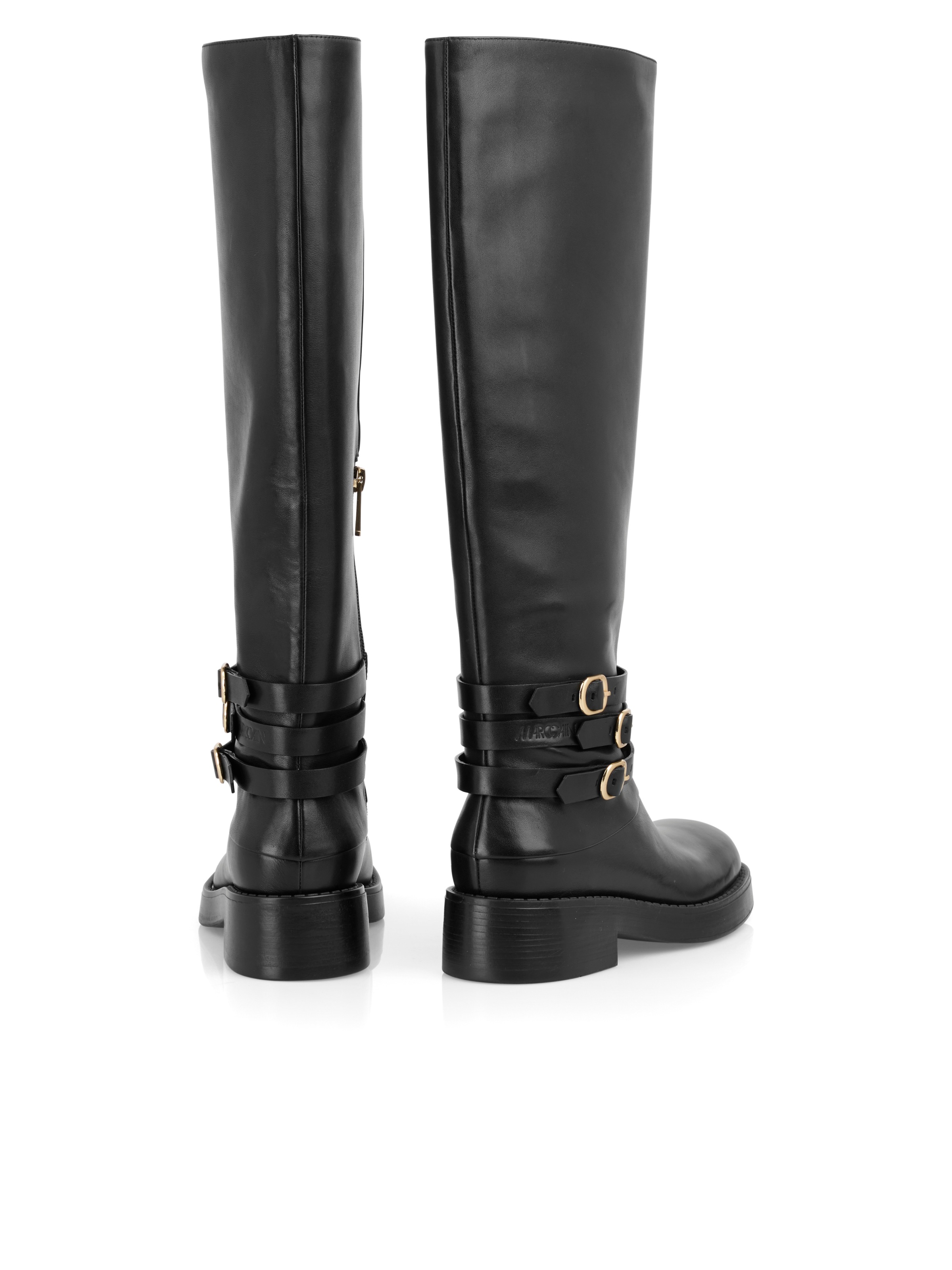 Marc Cain Stiefel »Collections Mystic Plumage«, Langschaftstiefel mit modischem weiten Schaft