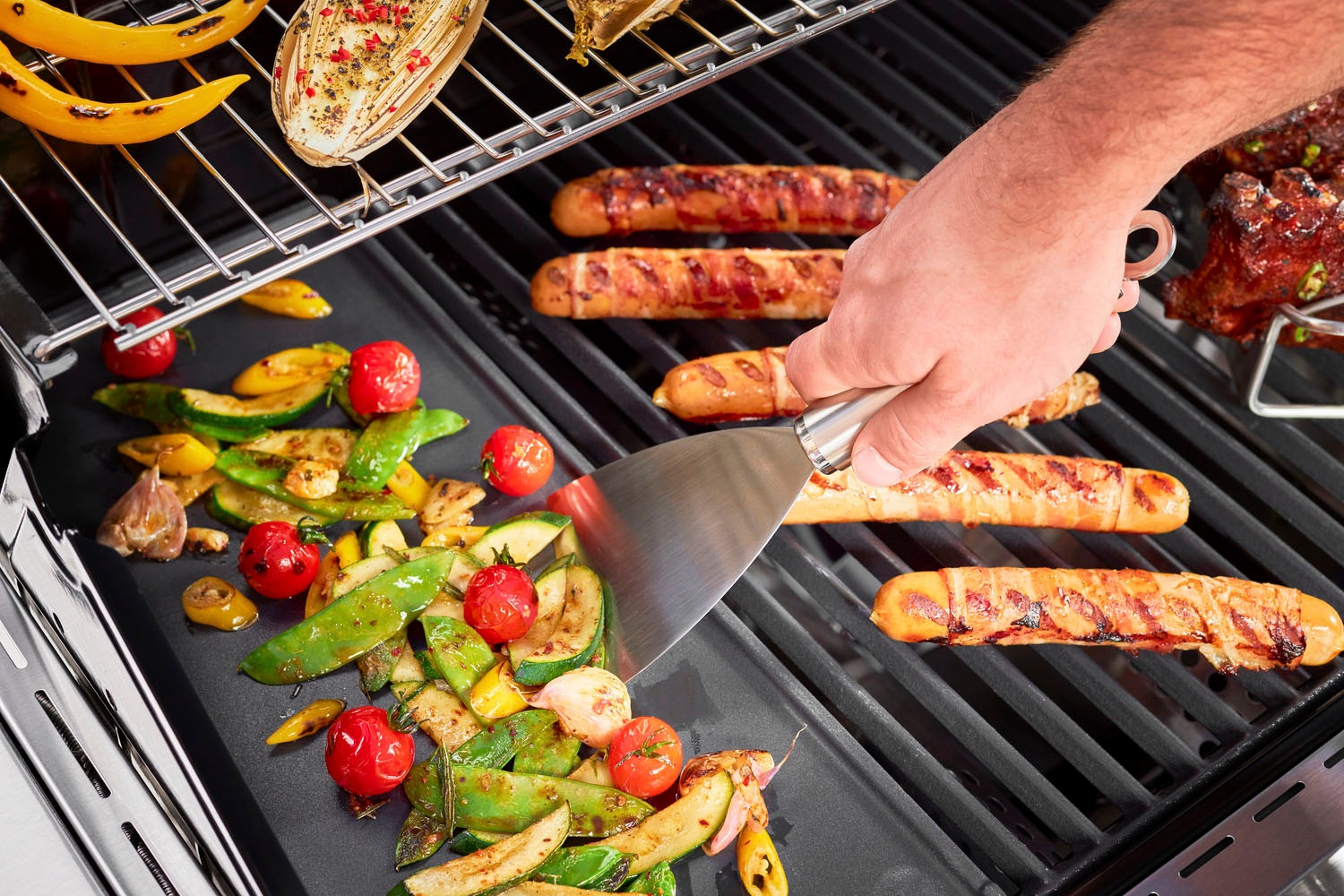 RÖSLE Universalschaber »Barbecue Grillspachtel, 25063«, BBQ-Spatel zum Fleischwenden, Reinigen von Grillplatten, Edelstahl