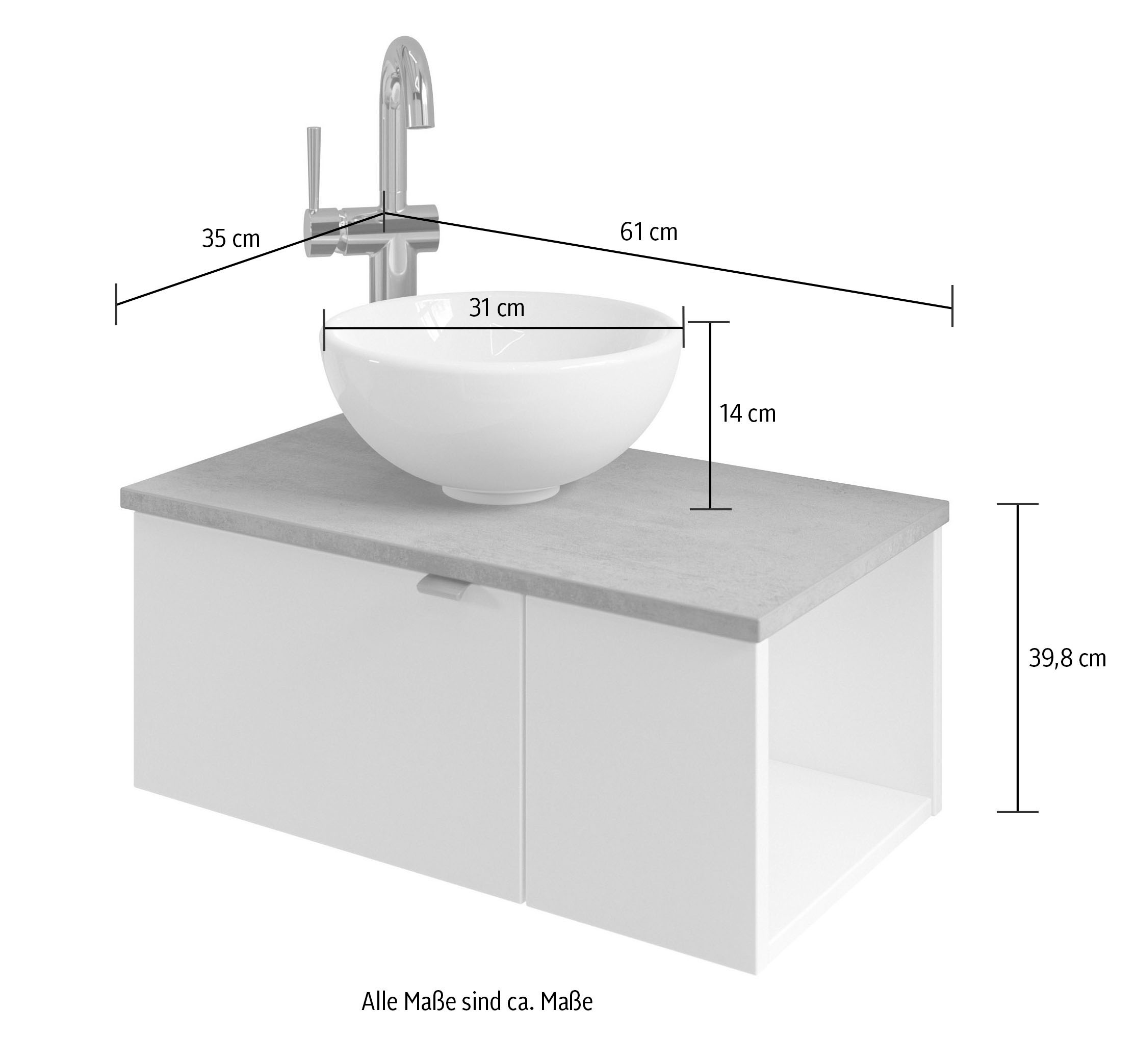 Saphir Badmöbel-Set »Serie 6915« 4 Stk. tlg.