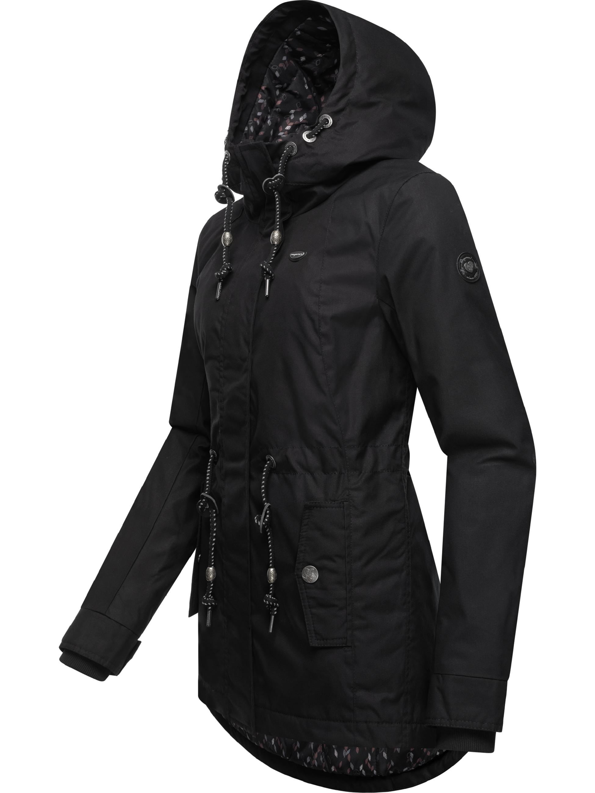 Ragwear Wintermantel »Winterjacke Monadis Black Label«, stylischer Winterparka für die kalte Jahreszeit