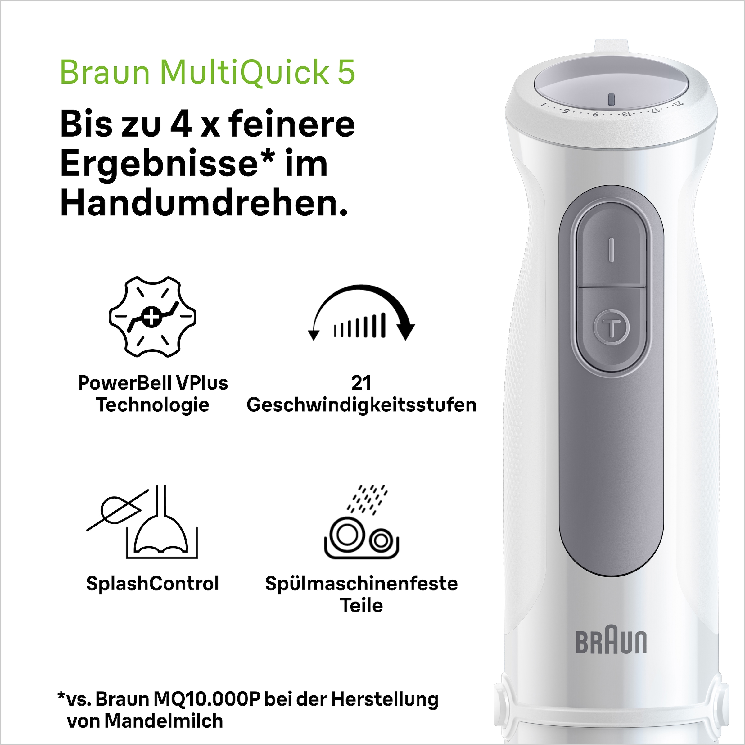 Braun Stabmixer »MultiQuick MQ 50236 M«, 1000 W