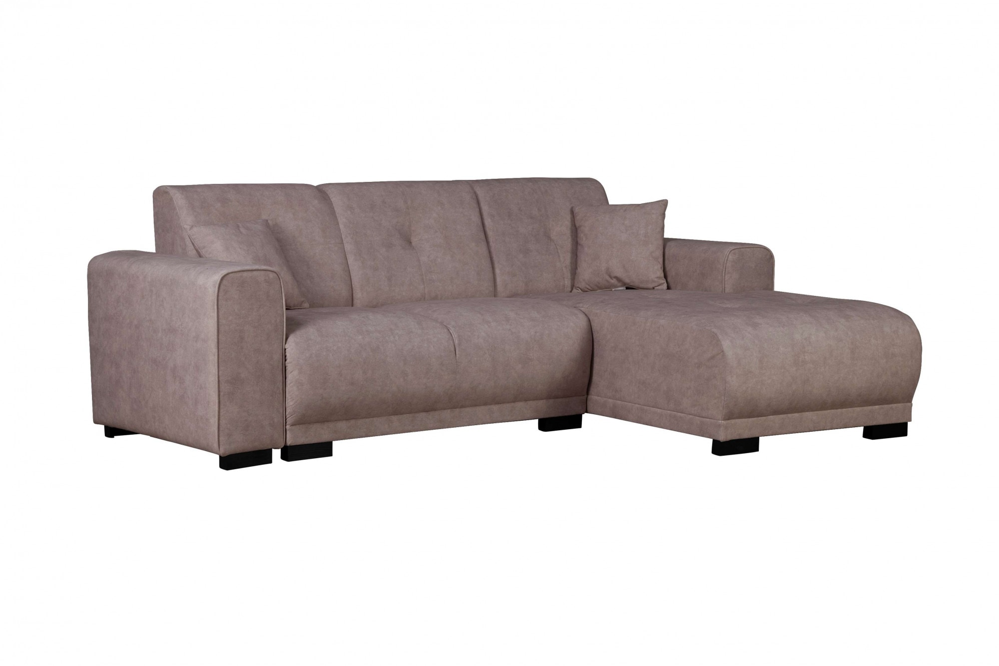 Home affaire Ecksofa »Langeland L-Form«, incl. 2 Zierkissen, Recamiere wahlweise links oder rechts