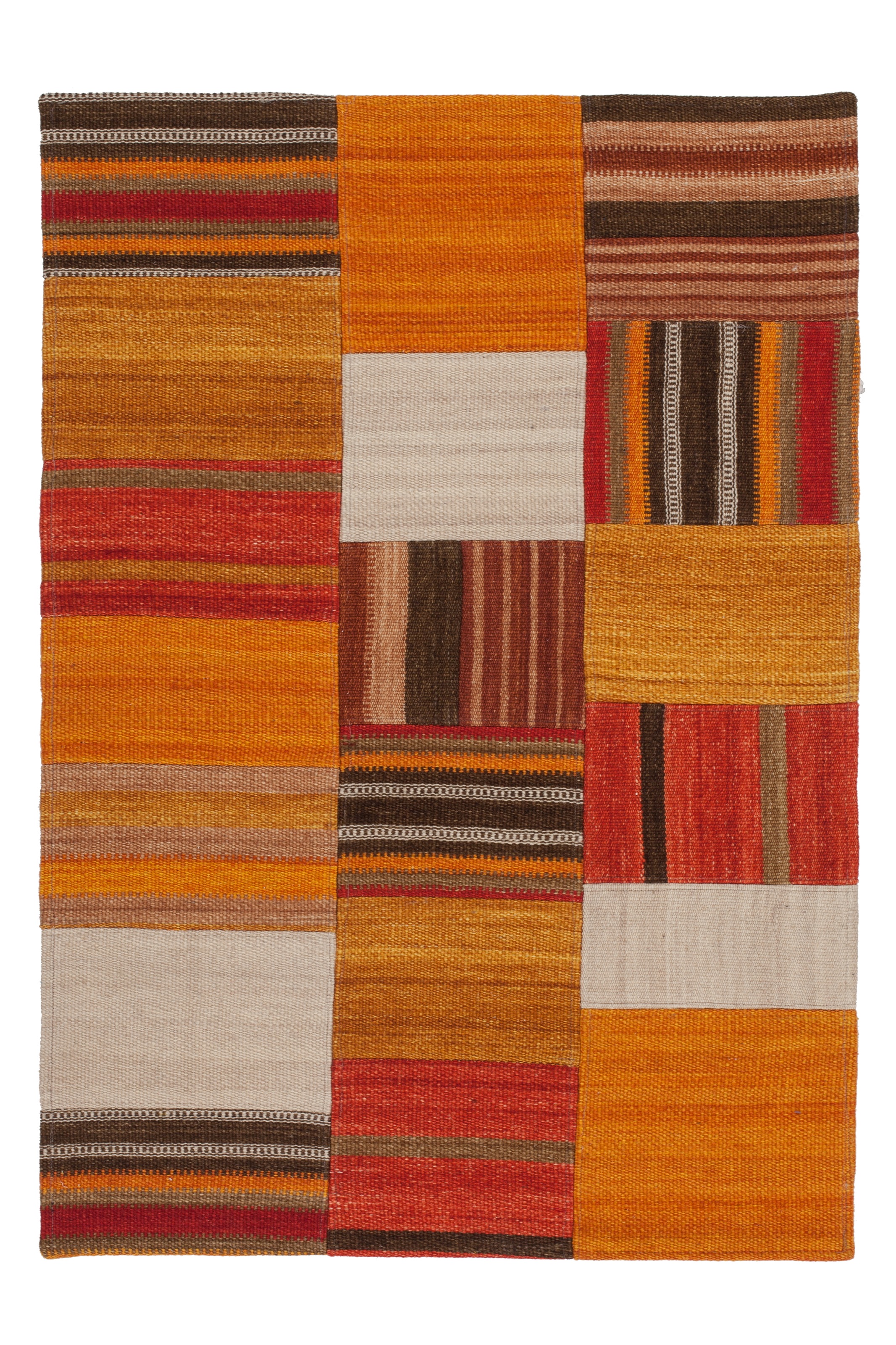 Kayoom Teppich »Radical 210«, rechteckig, 15 mm Höhe, Handgewebter Jacquard-Kilim, hochwertige Materialmischung