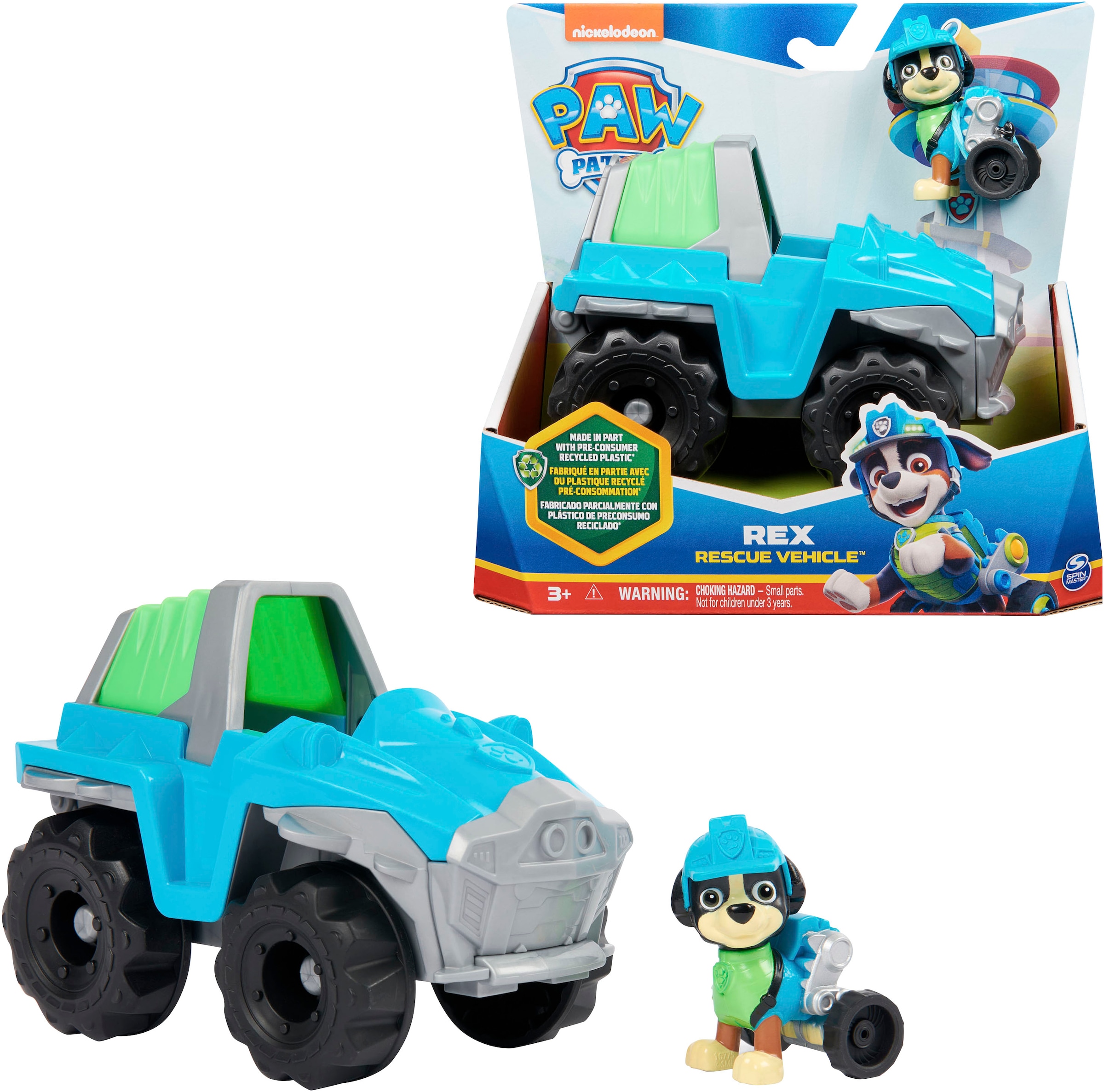 Spielzeug-Auto »Paw Patrol - Sust. Basic Vehicle Rex«, zum Teil aus recycelten Material