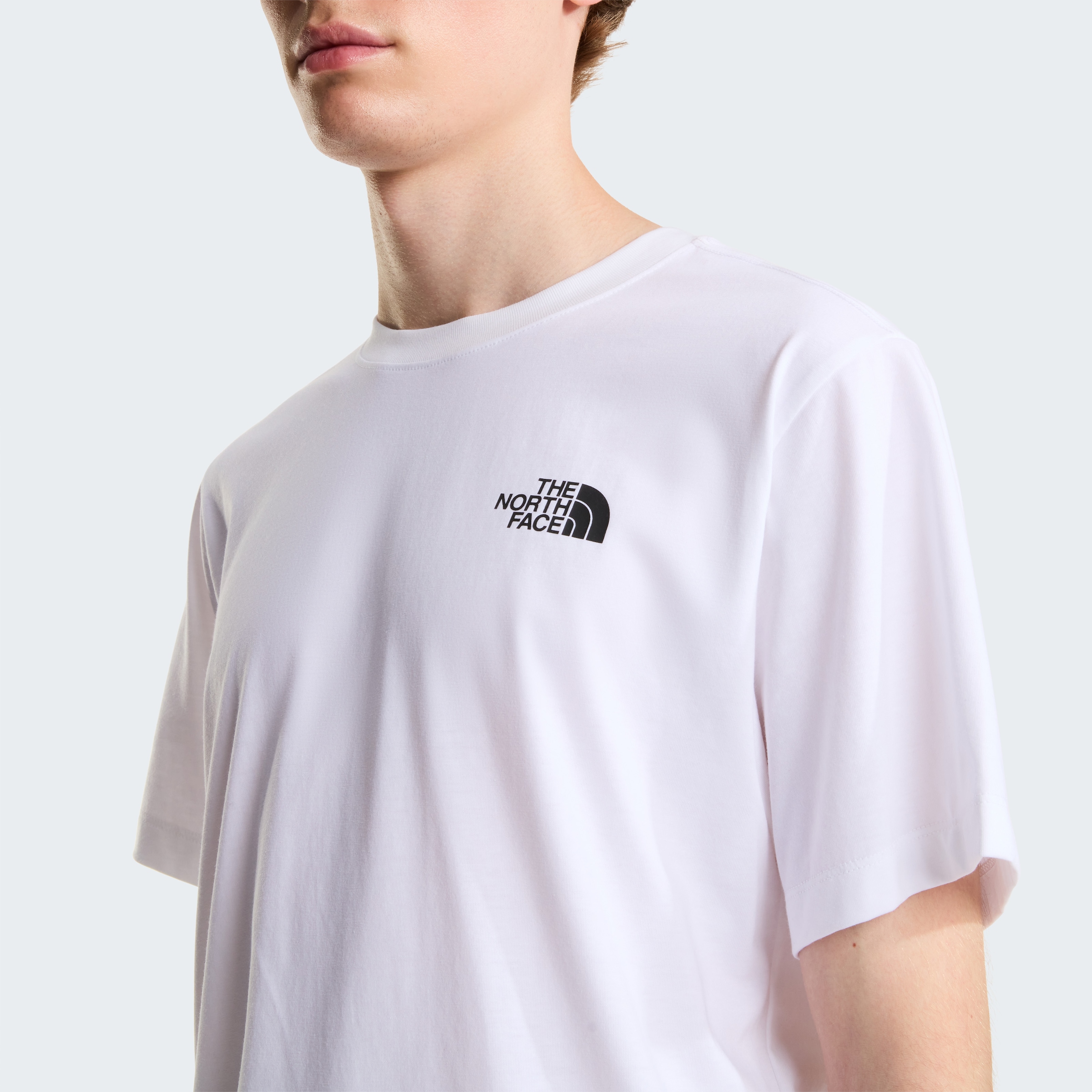 The North Face T-Shirt »M VERTICAL REGULAR SHORT SLEEVE TEE-GRAPHIC« für Sportmode und Outdoormode, modernes Design