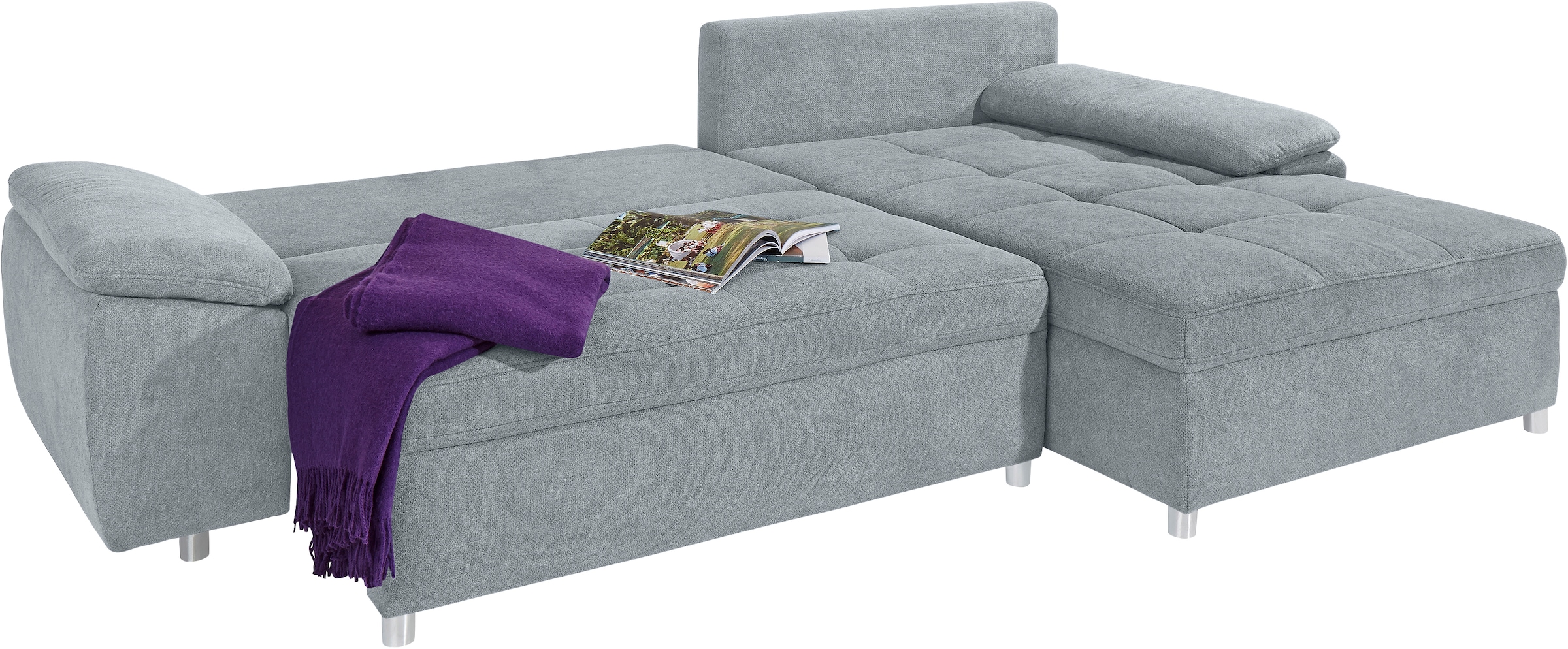 sit&more Ecksofa »Labene L-Form«, wahlweise mit Bettfunktion und Bettkasten, auch als XXL-Variante