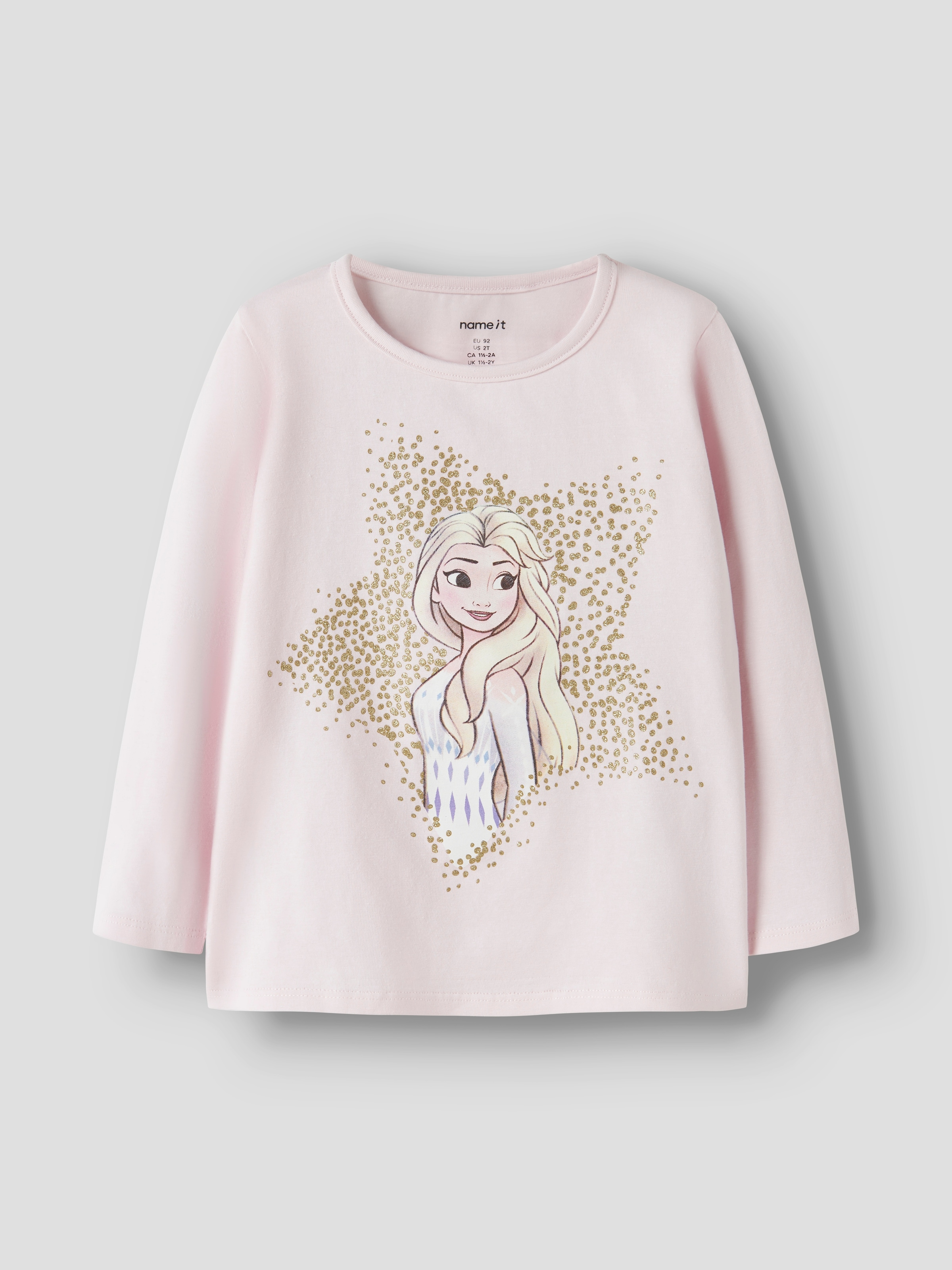 Name It Langarmshirt »NMFSOMA FROZEN LS NREG TOP WDI« Baumwollmischung, regular fit, die Eiskönigin: mit Elsa Glitzerdruck
