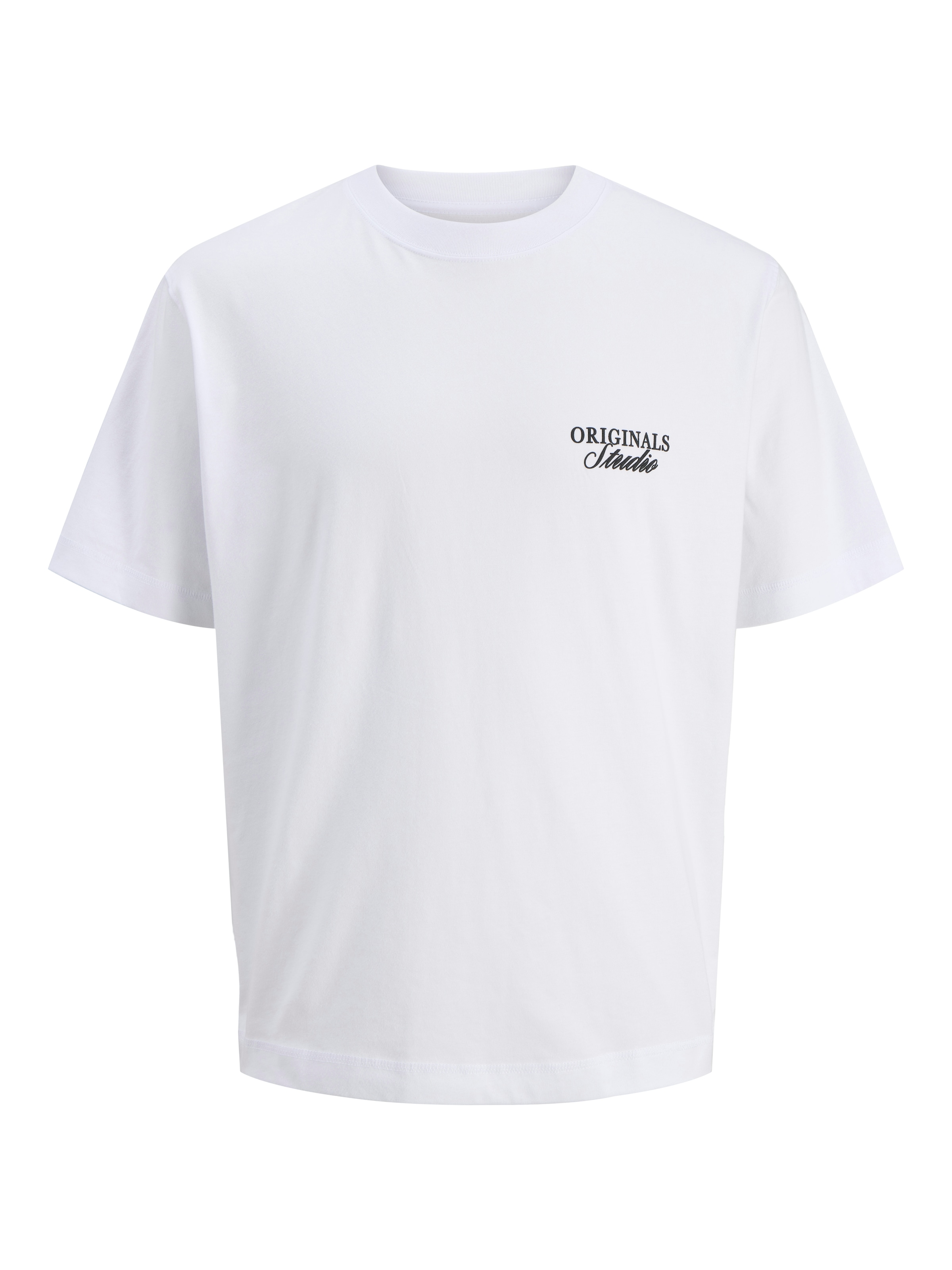 Jack & Jones Rundhalsshirt »JORNORREBRO TYPO TEE SS CREW NECK NOOS« Baumwolle, relaxed fit