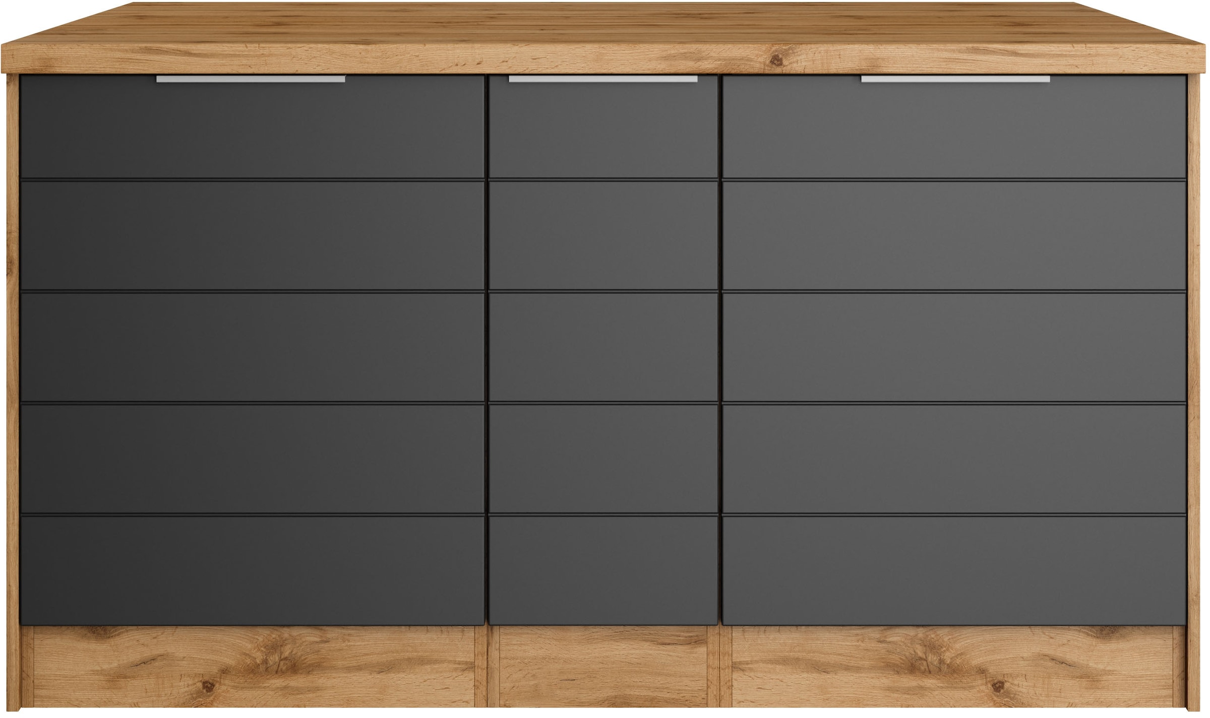 KOCHSTATION Kücheninsel »KS-Luhe, Breite 153 cm, mit Flaschenregal« MDF-Fronten, Arbeitsplatte 38mm stark