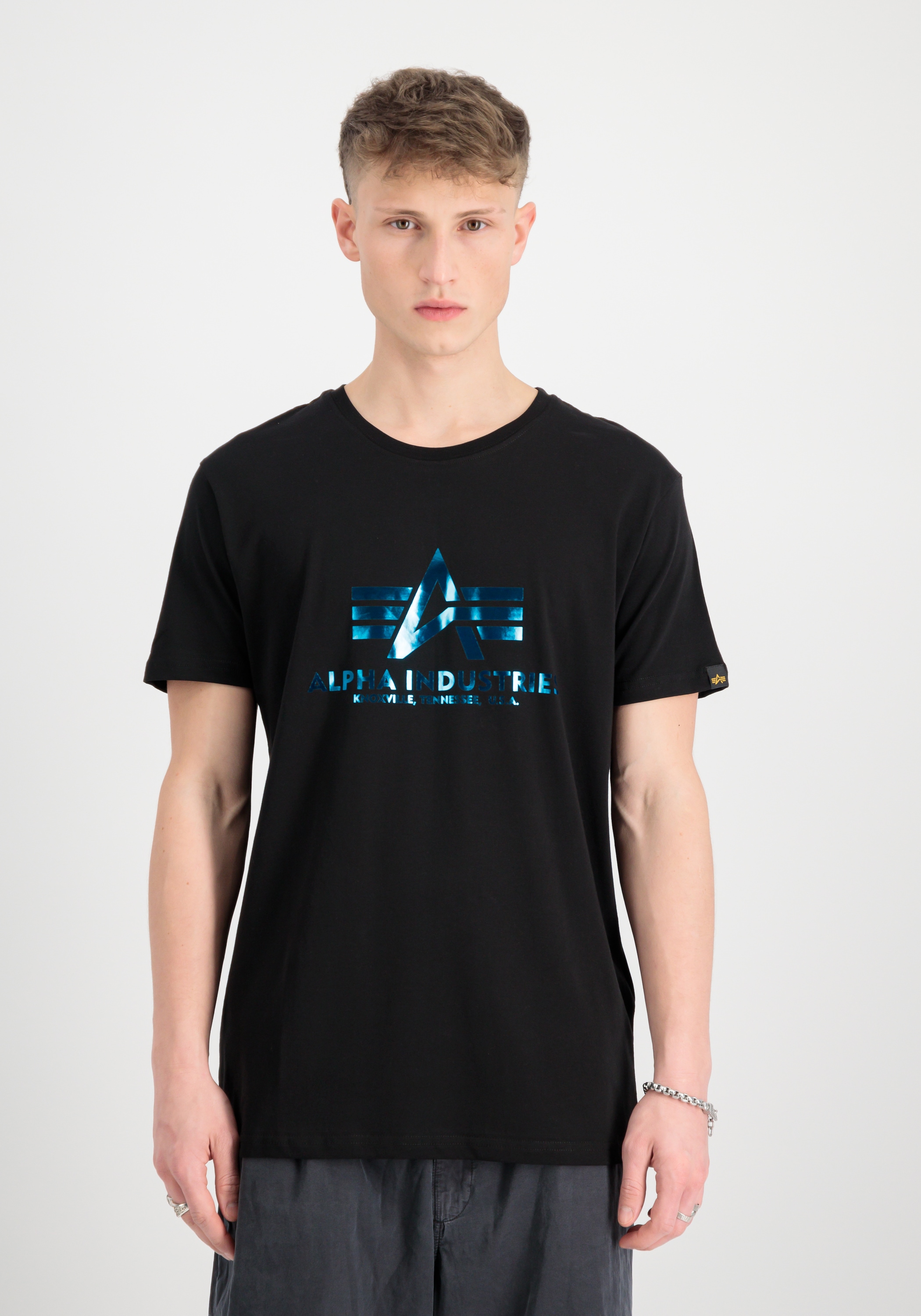 Alpha Industries T-Shirt »Basic T-Shirt BL Foil Print T-Shirt«