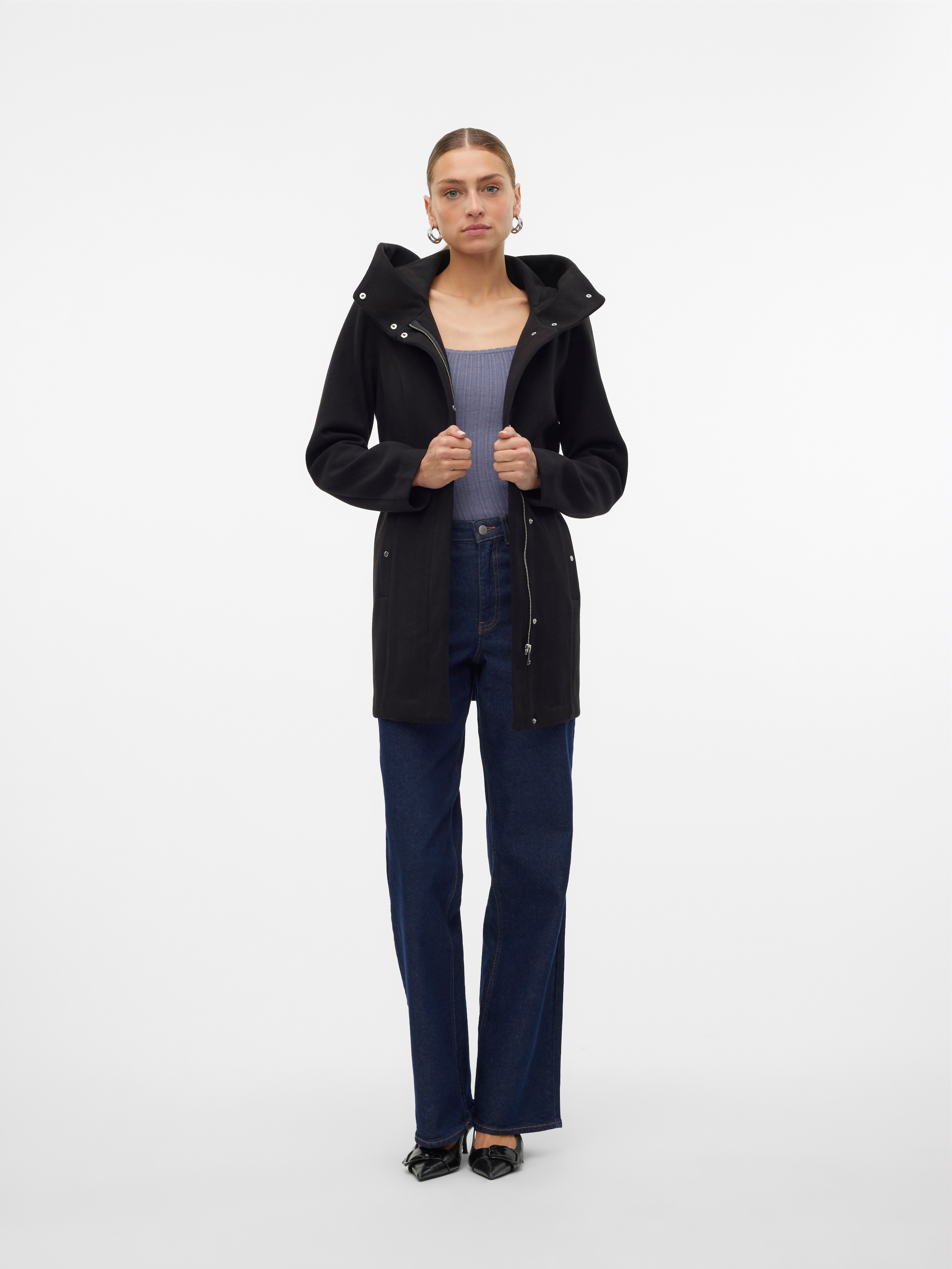 Vero Moda Langjacke »VMPOPLIVA JACKET GA BOO«, mit Kapuze