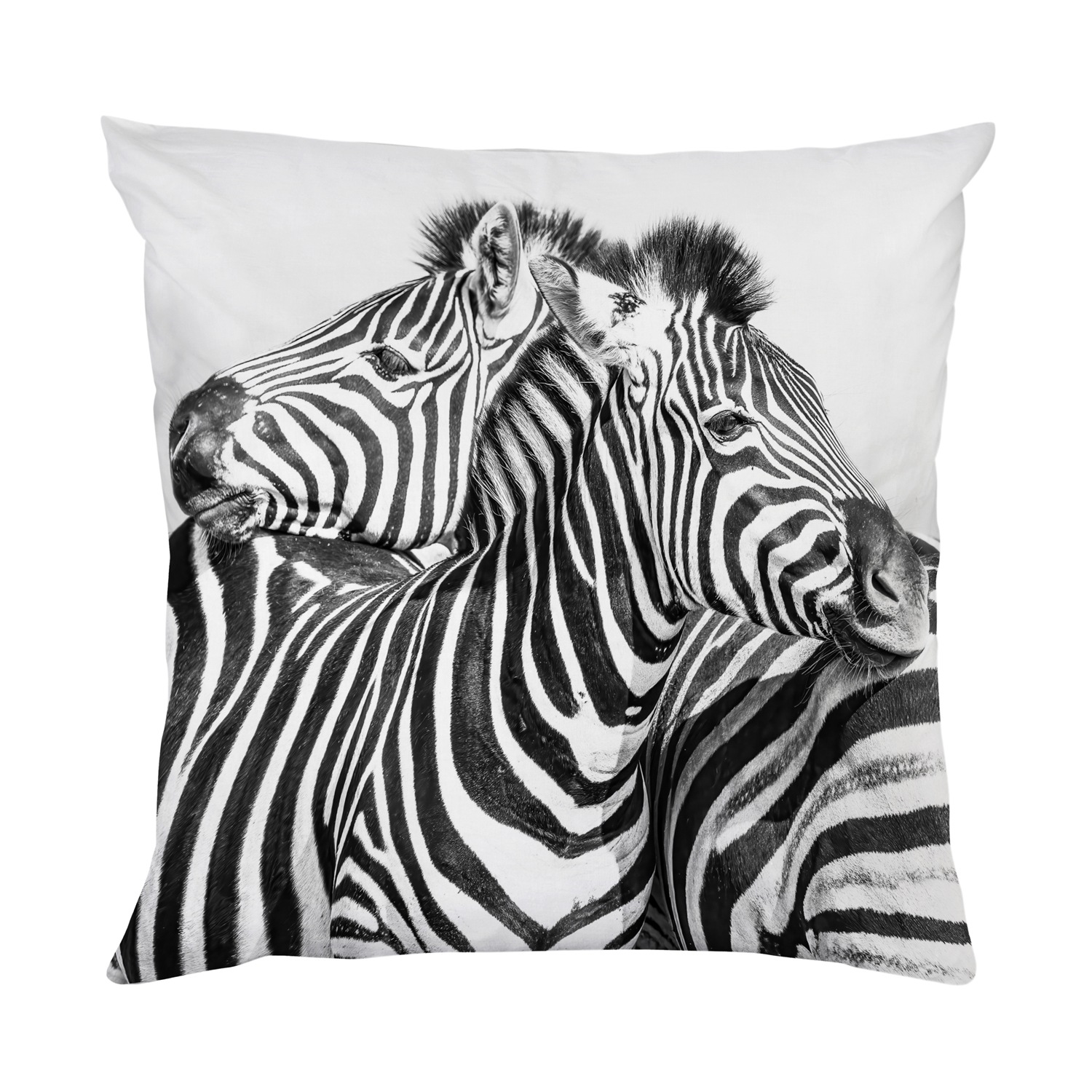 queence Dekokissen »Zebras«, Kissenhülle mit HD Premium Druck, geruchsneutral, 40x40cm