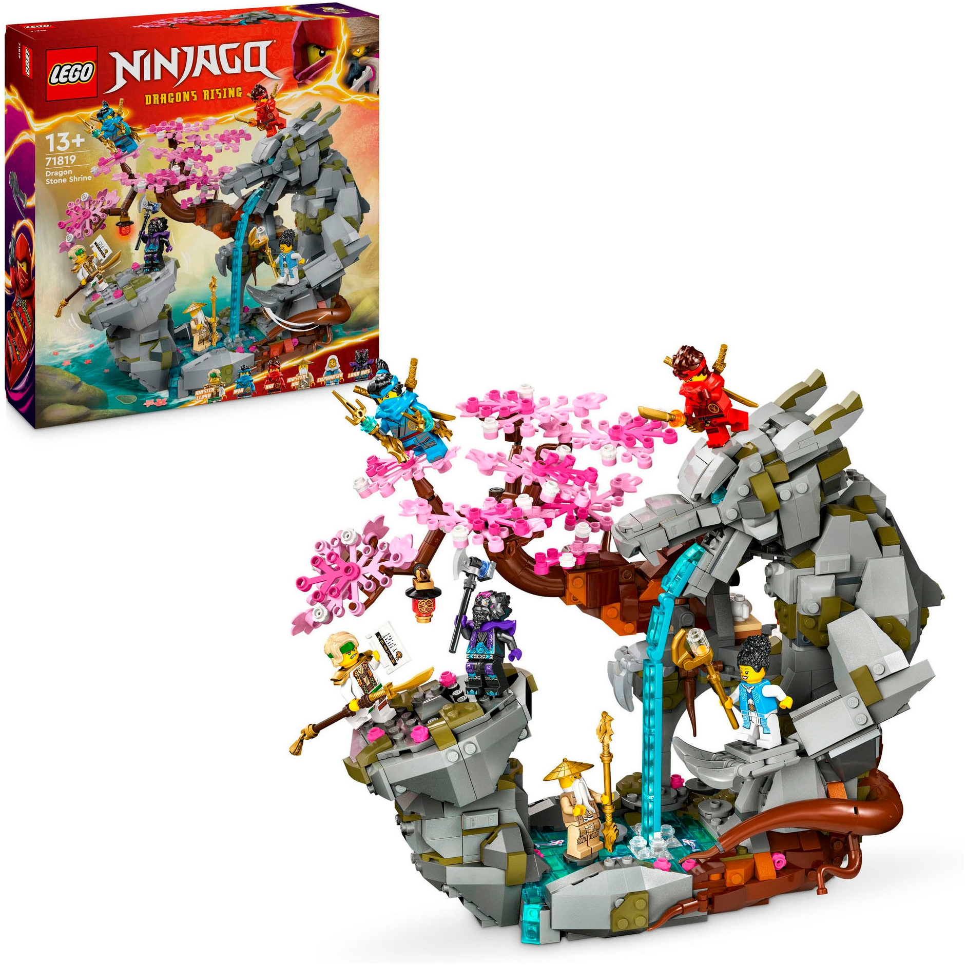 Lego Konstruktionsspielsteine »Drachenstein-Tempel (71819), NINJAGO« Made in Europe in bunt