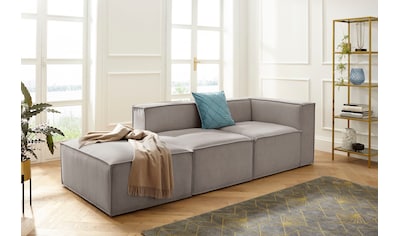 Leonique Sofa-Eckelement »Finian«, Einzelteil eines Modulsofas mit Kunststoff Füßen kaufen