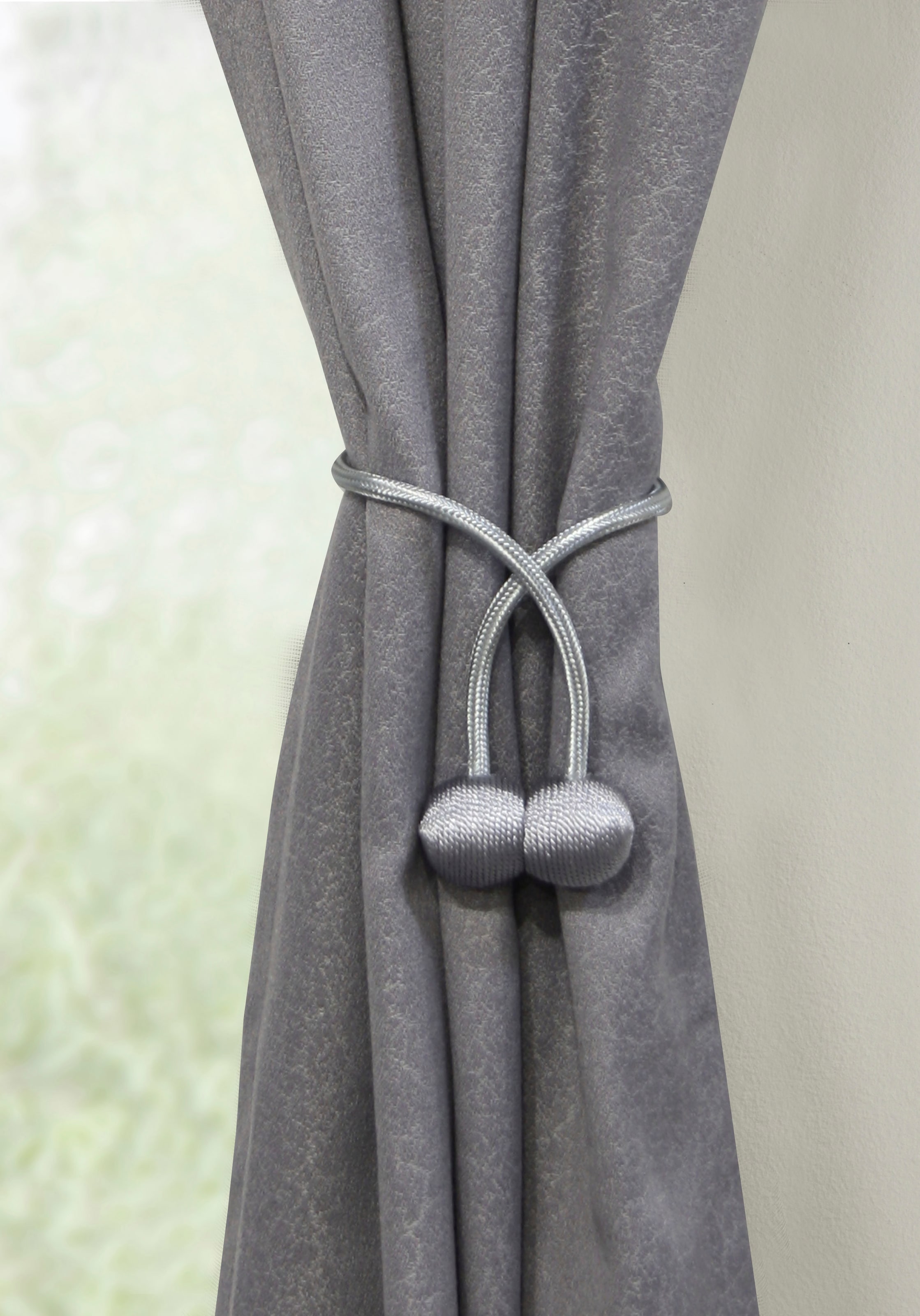 GARDINIA Raffhalter »Flex-S mit Magnet«, (2 St.), vielfältige Anbringungsmöglichkeiten